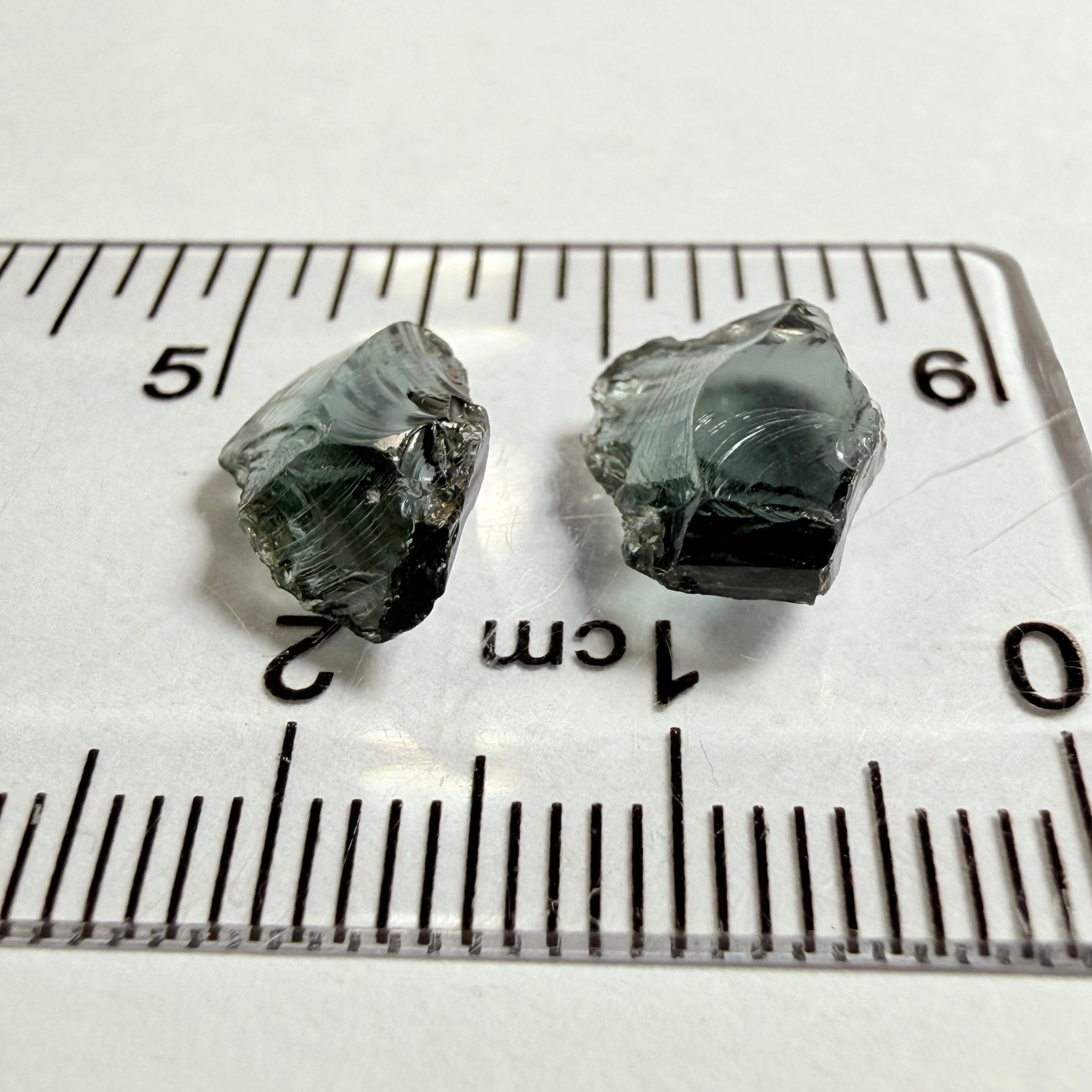 Spinel, 1.93ct and 2.33ct stones, flat shapes, Tanzania, Untreated Unheated, great for setting as is into jewellery, vvs-if