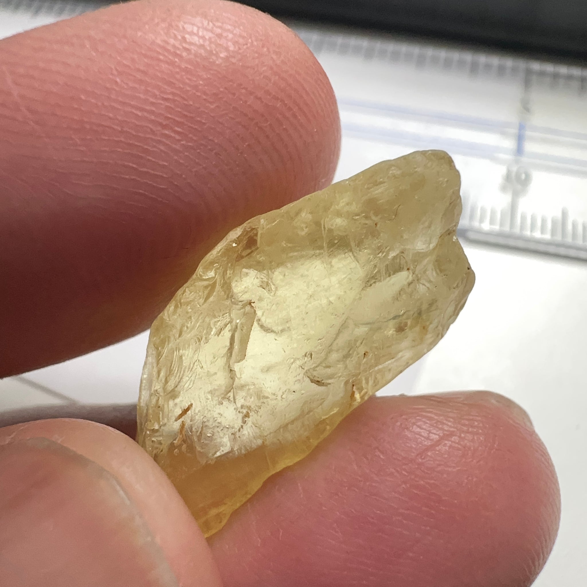Danburite, 18.07ct, Tanzania, Untreated Unheated, needled with some inclusions on the outer skin