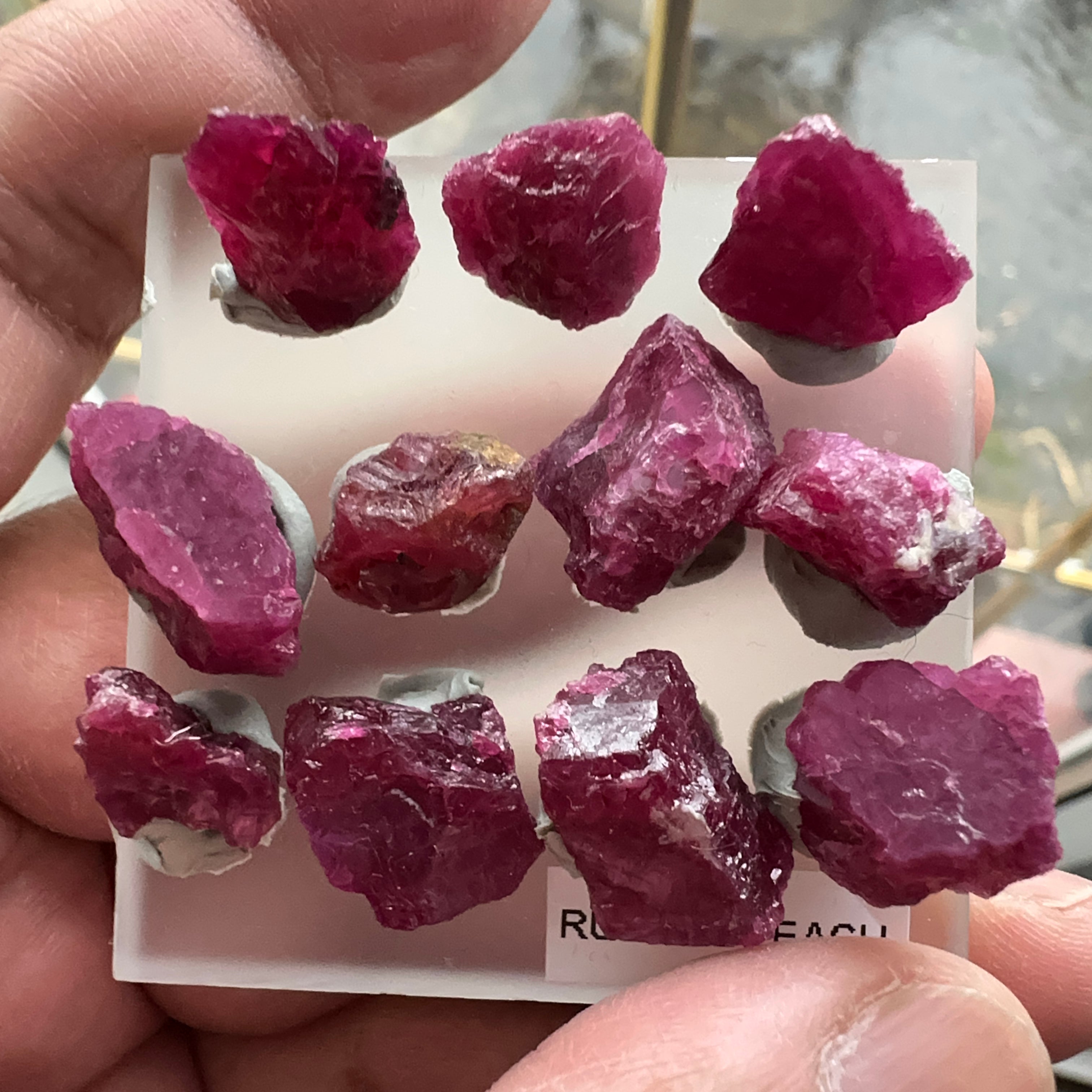 11pc Longido Ruby Lot, Specimens or you can cab them too, Untreated Unheated, price for the lot