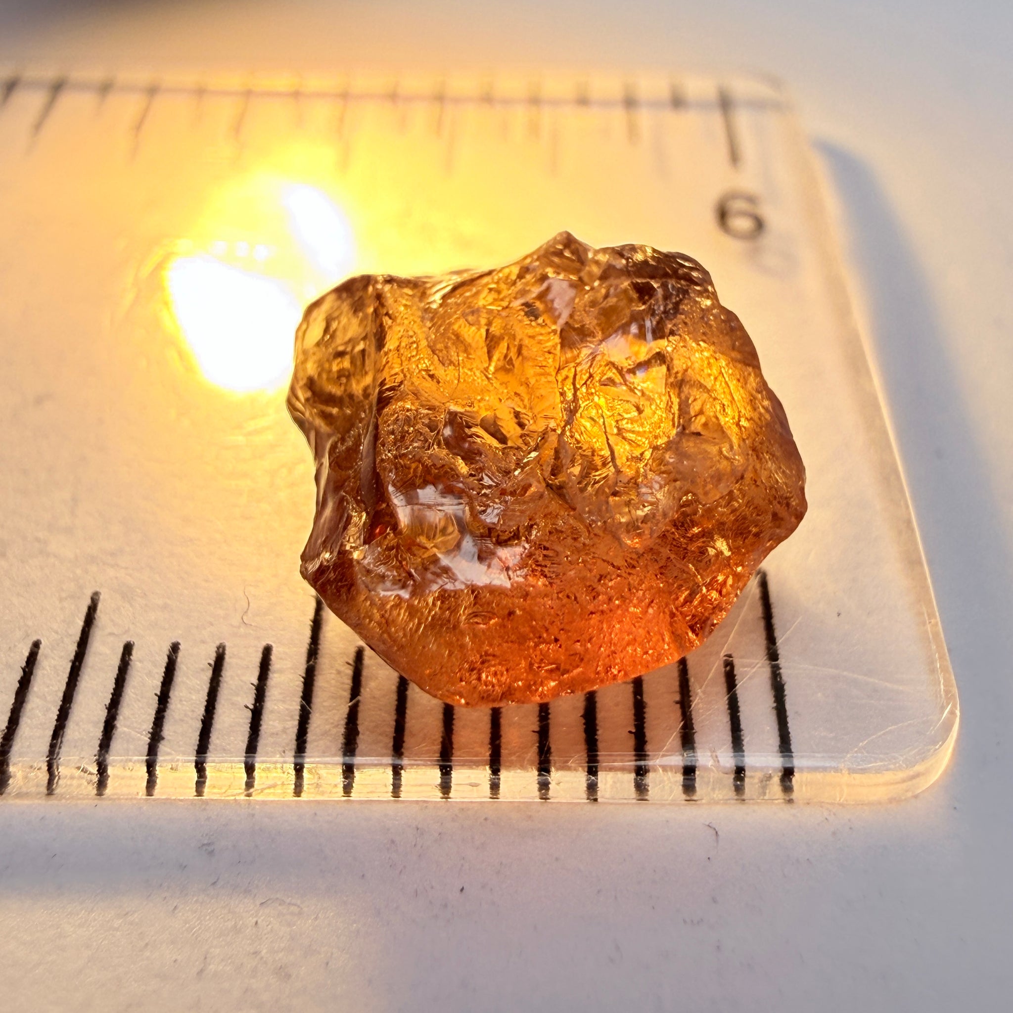 Colour Shift Garnet, 5.95ct, Tanzania, Untreated Unheated, silky with slight inclusions on the outside, flat shape