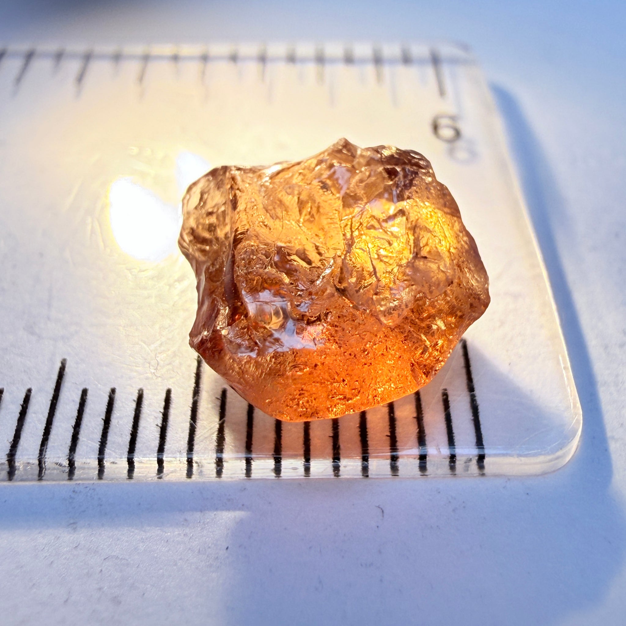 Colour Shift Garnet, 5.95ct, Tanzania, Untreated Unheated, silky with slight inclusions on the outside, flat shape