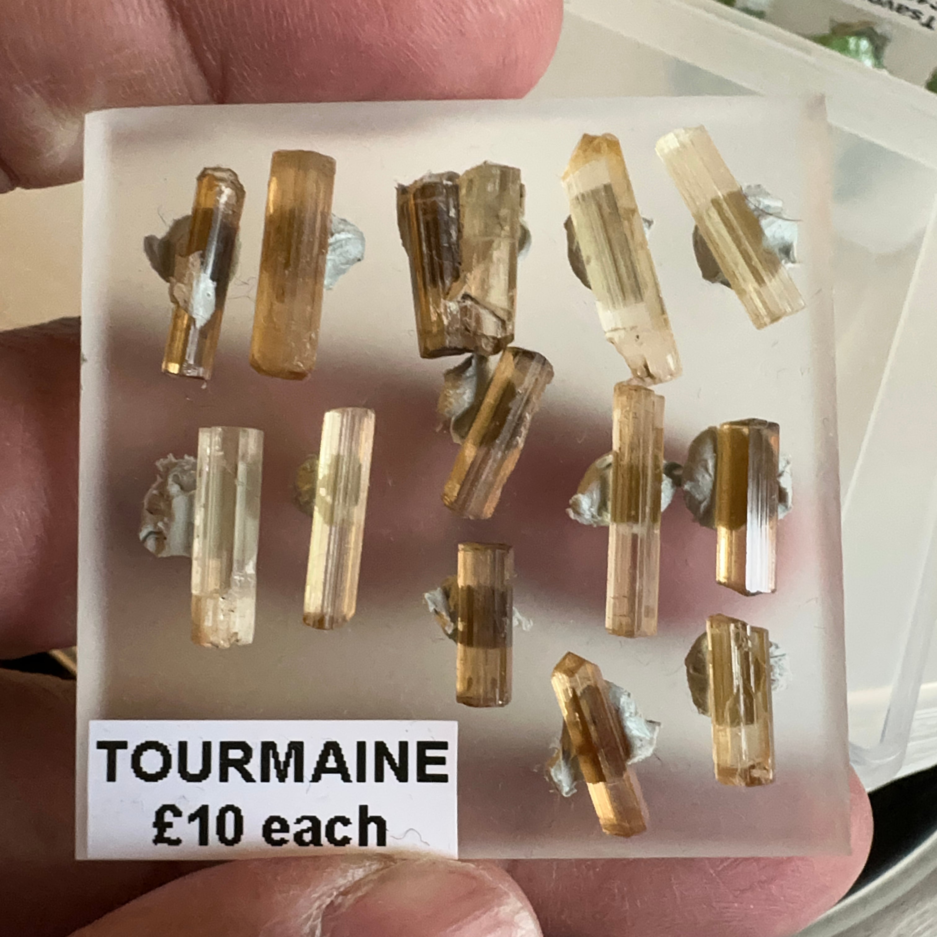 13pc Tourmaline Crystals Lot, Untreated Unheated, price for the lot