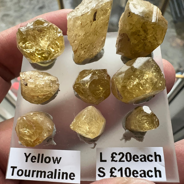 Tourmaline Crystals Lot, 9pc, Untreated Unheated, price for the lot