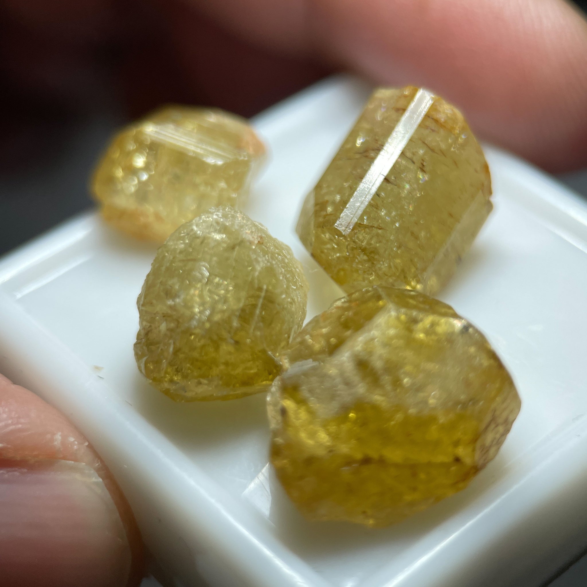 47.68 Carats Yellow Tourmaline Lot Laletema Tanzania