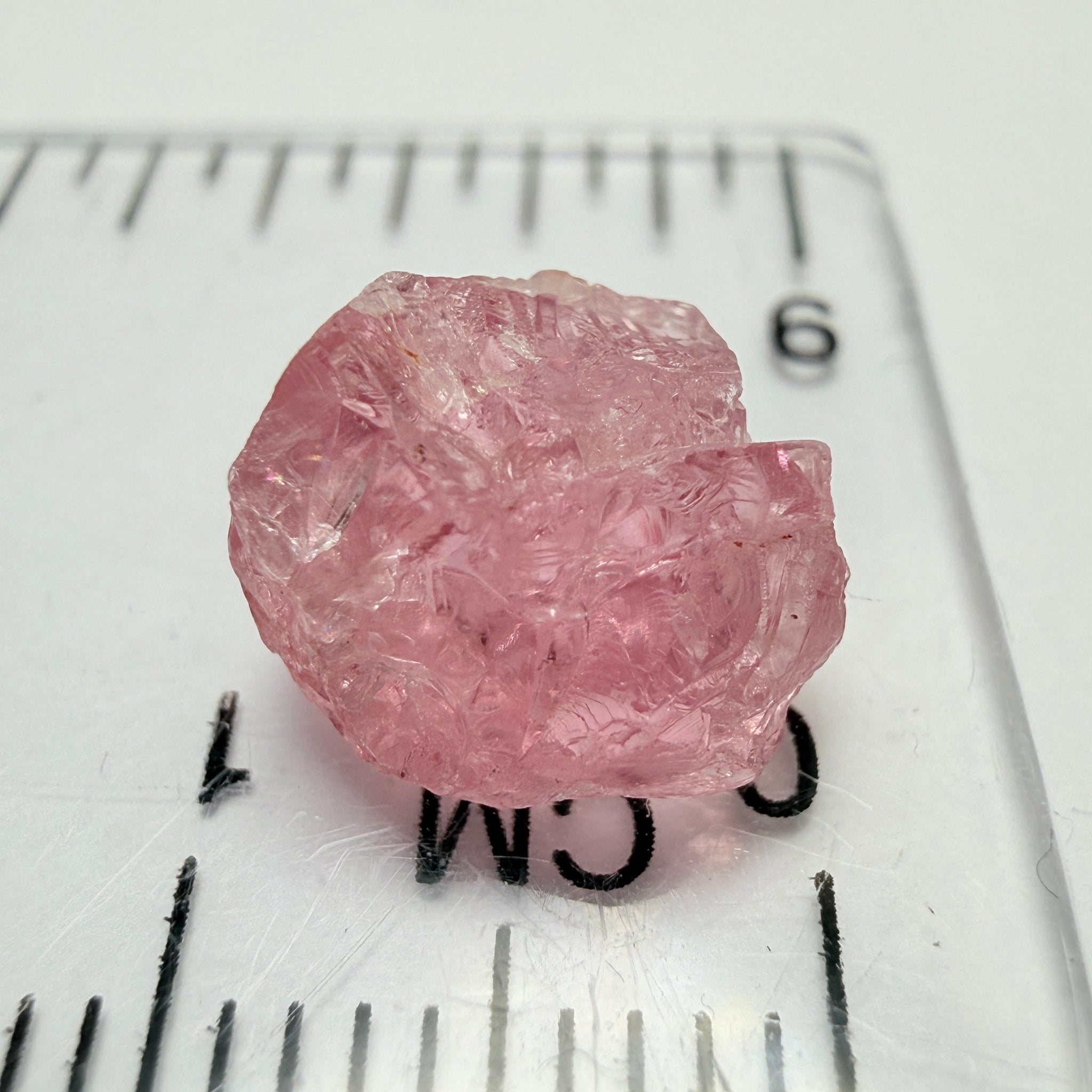 Mahenge Spinel, 4.33ct, Tanzania, Untreated Unheated, included stone, set into jewellery as is, setting idea of what it would look like in a ring is shown