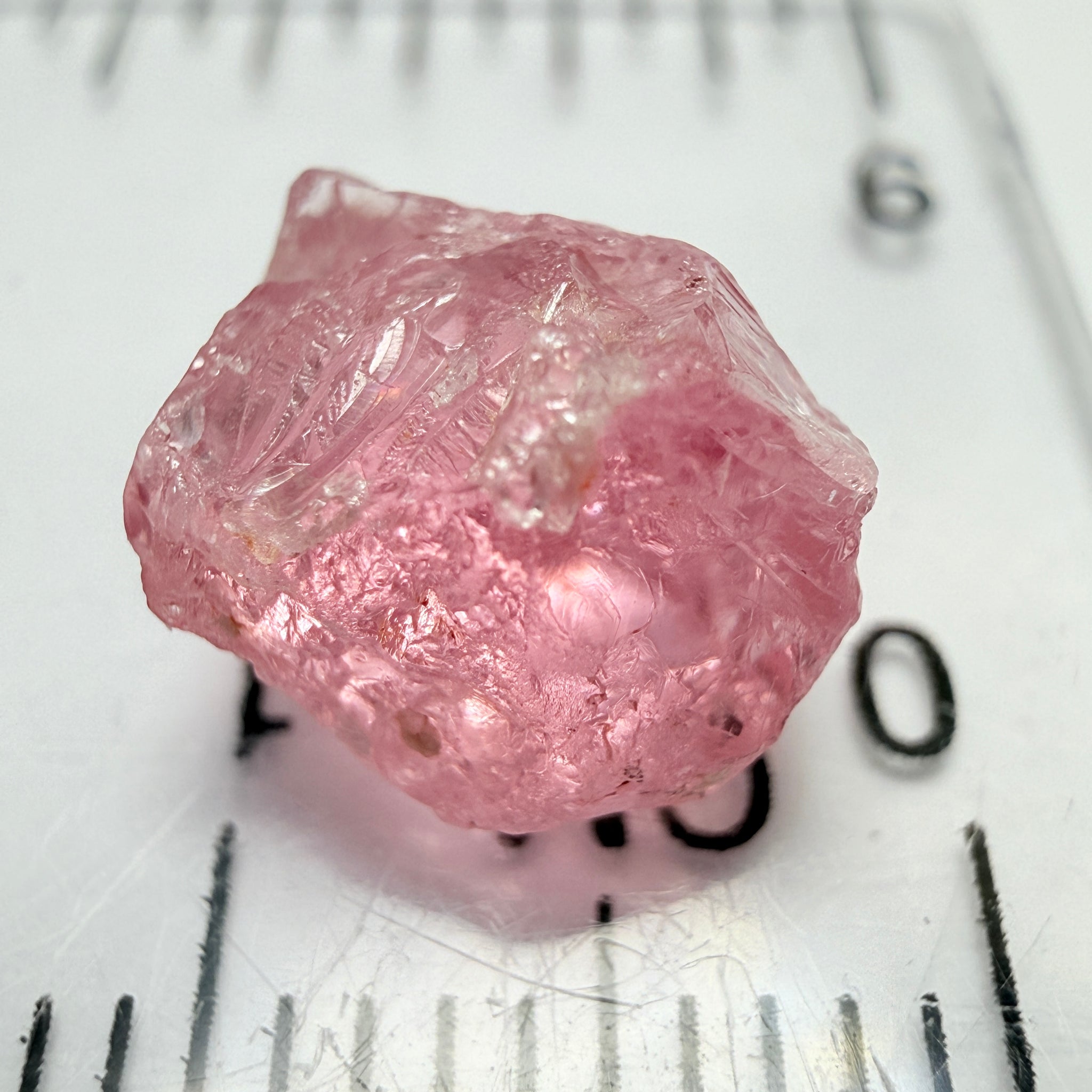 Mahenge Spinel, 4.33ct, Tanzania, Untreated Unheated, included stone, set into jewellery as is, setting idea of what it would look like in a ring is shown