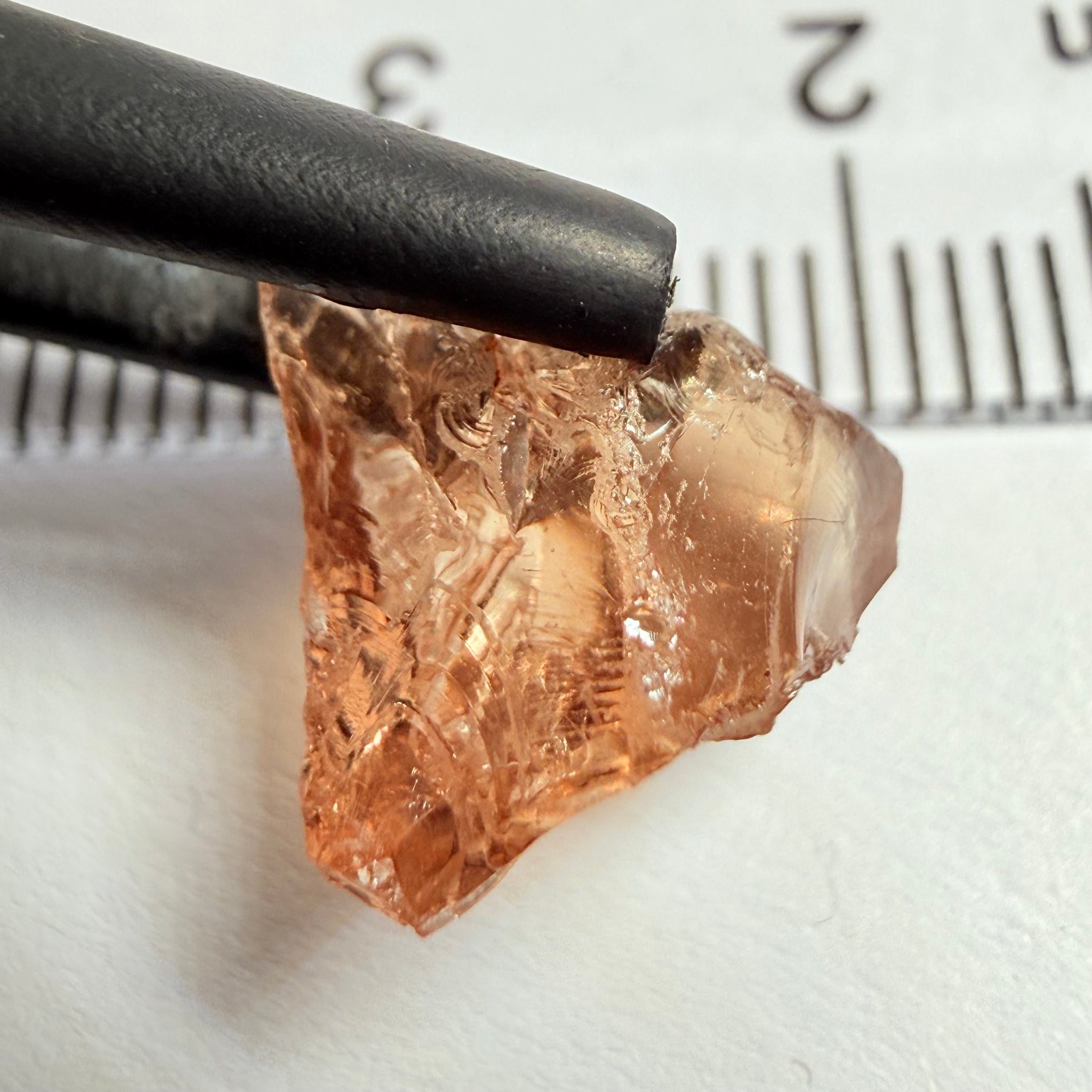 Malaya Garnet, 5.55ct, Umba Valley, Tanzania, Untreated Unheated, vvs, flattish, note shape
