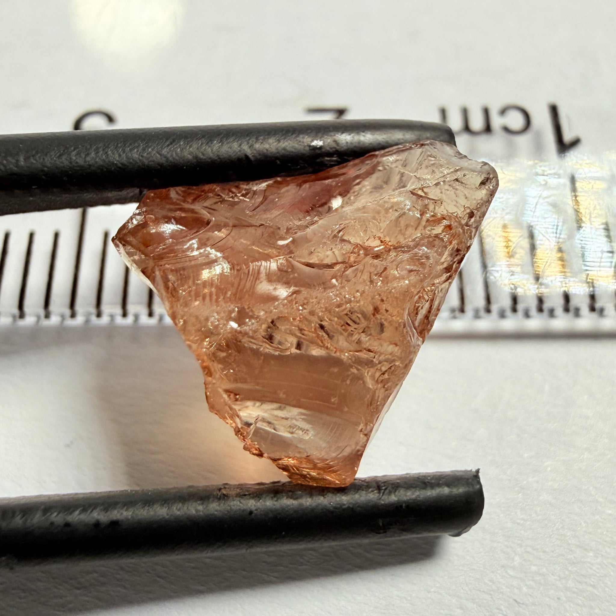 Malaya Garnet, 5.55ct, Umba Valley, Tanzania, Untreated Unheated, vvs, flattish, note shape