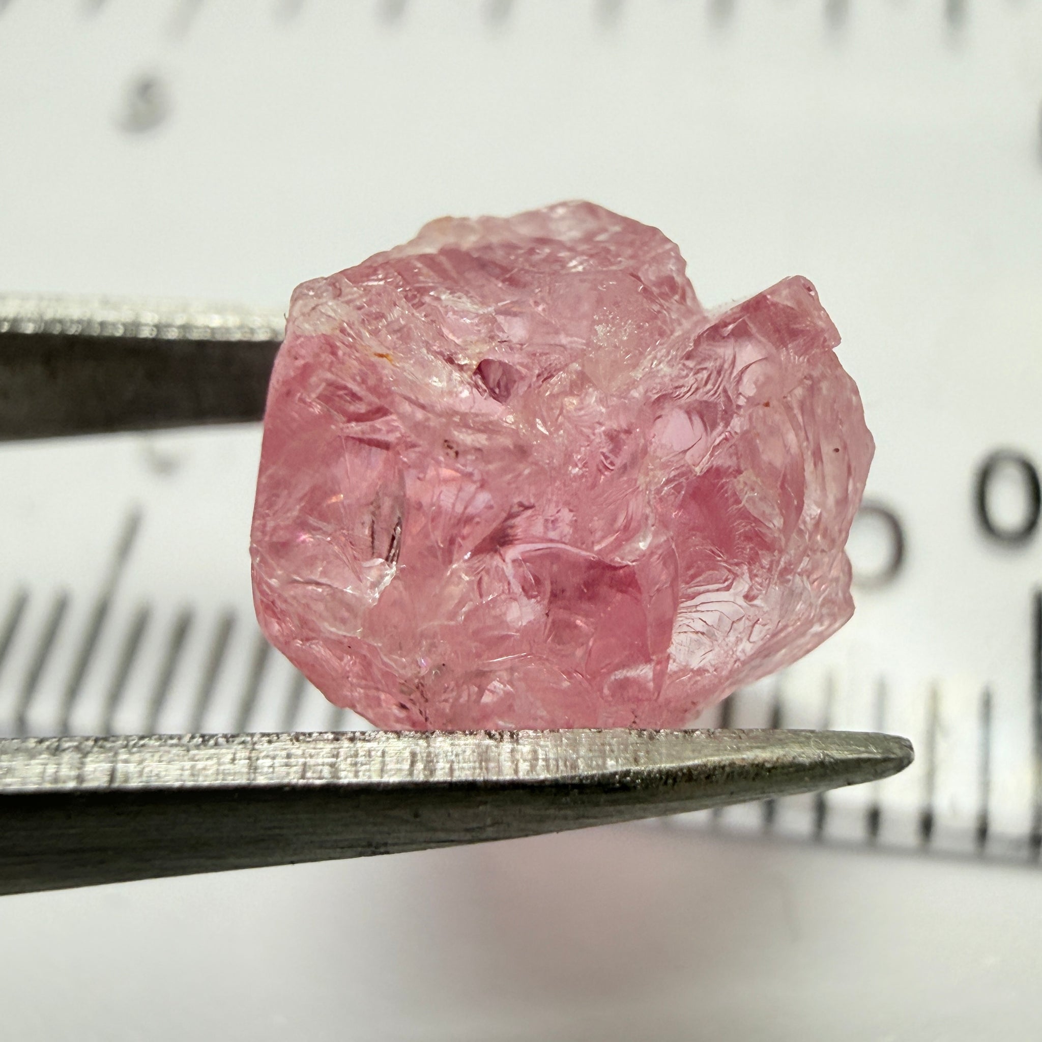 Mahenge Spinel, 4.33ct, Tanzania, Untreated Unheated, included stone, set into jewellery as is, setting idea of what it would look like in a ring is shown