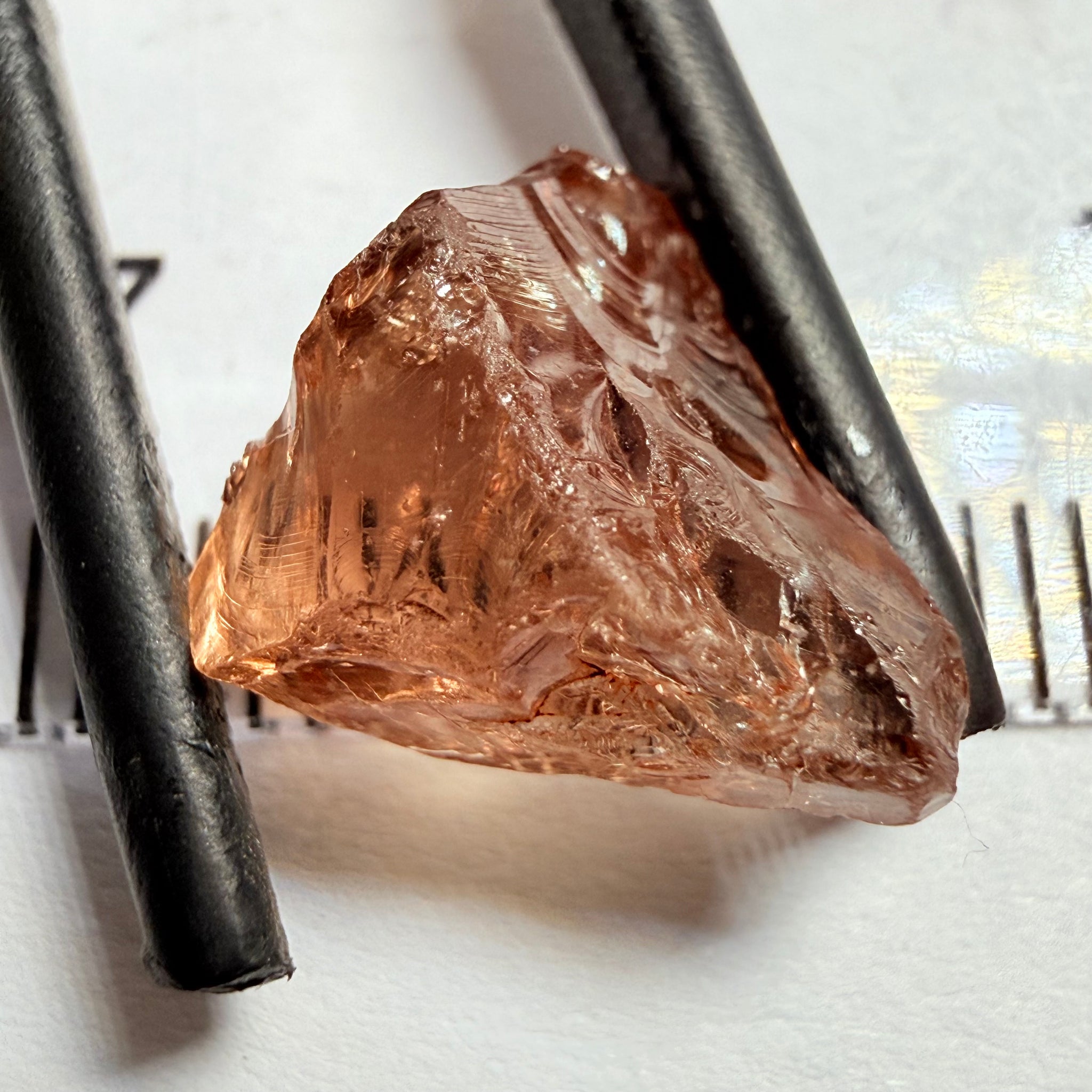 Malaya Garnet, 5.55ct, Umba Valley, Tanzania, Untreated Unheated, vvs, flattish, note shape