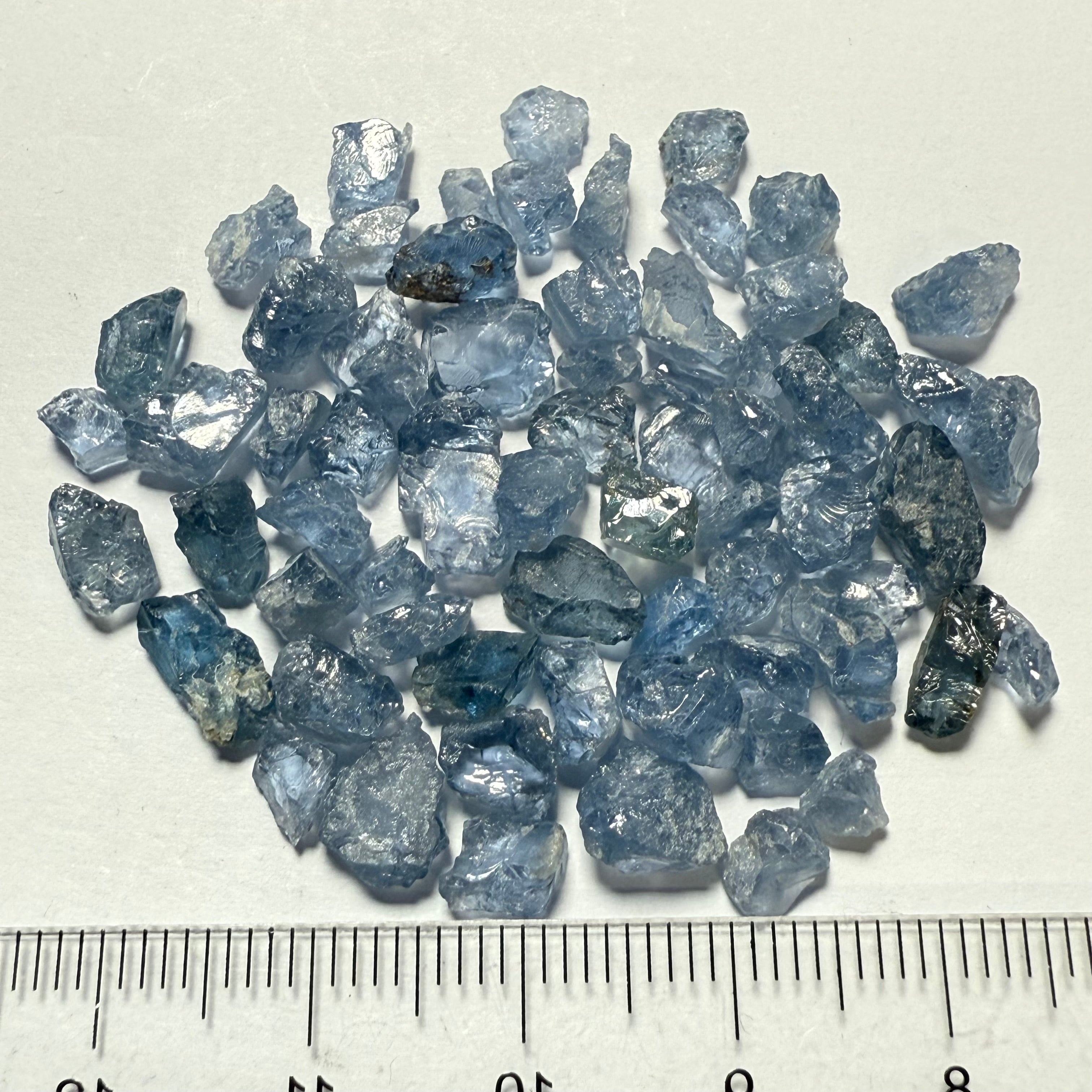 Cobalt Spinel Lot for side stone setting in jewellery as is,