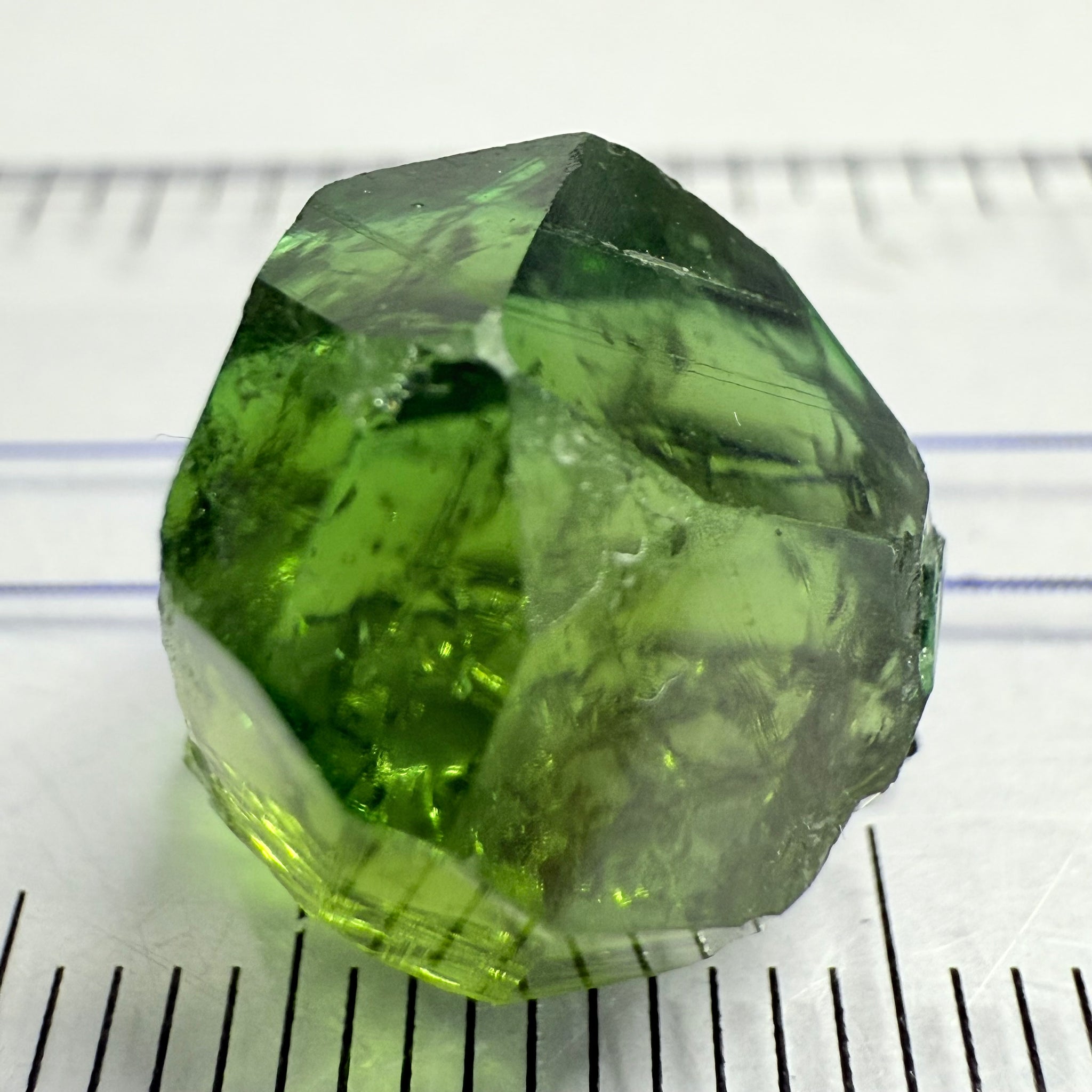 Tourmaline Crystal, 13.72ct, Laletema, Tanzania, Untreated Unheated, spotty if you want to facet