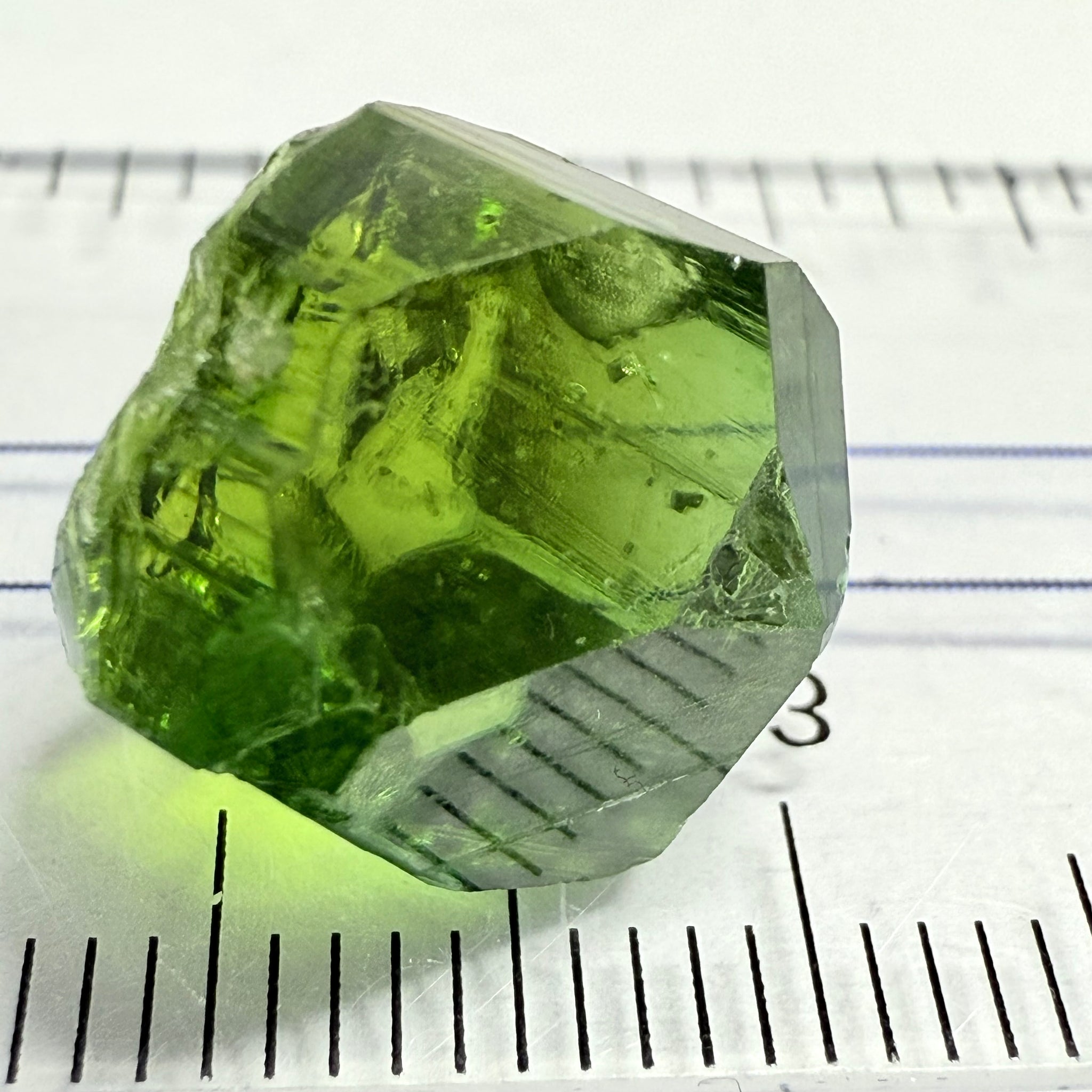 Tourmaline Crystal, 13.72ct, Laletema, Tanzania, Untreated Unheated, spotty if you want to facet