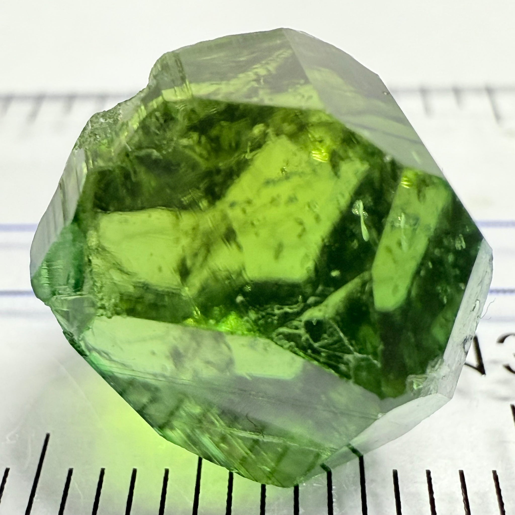 Tourmaline Crystal, 13.72ct, Laletema, Tanzania, Untreated Unheated, spotty if you want to facet