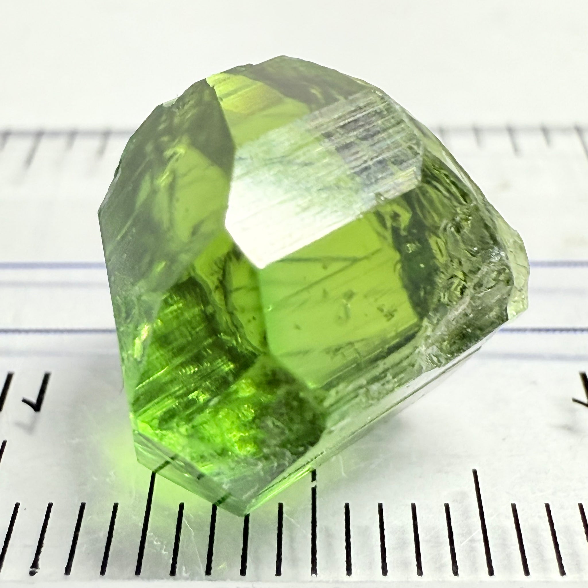 Tourmaline Crystal, 13.72ct, Laletema, Tanzania, Untreated Unheated, spotty if you want to facet