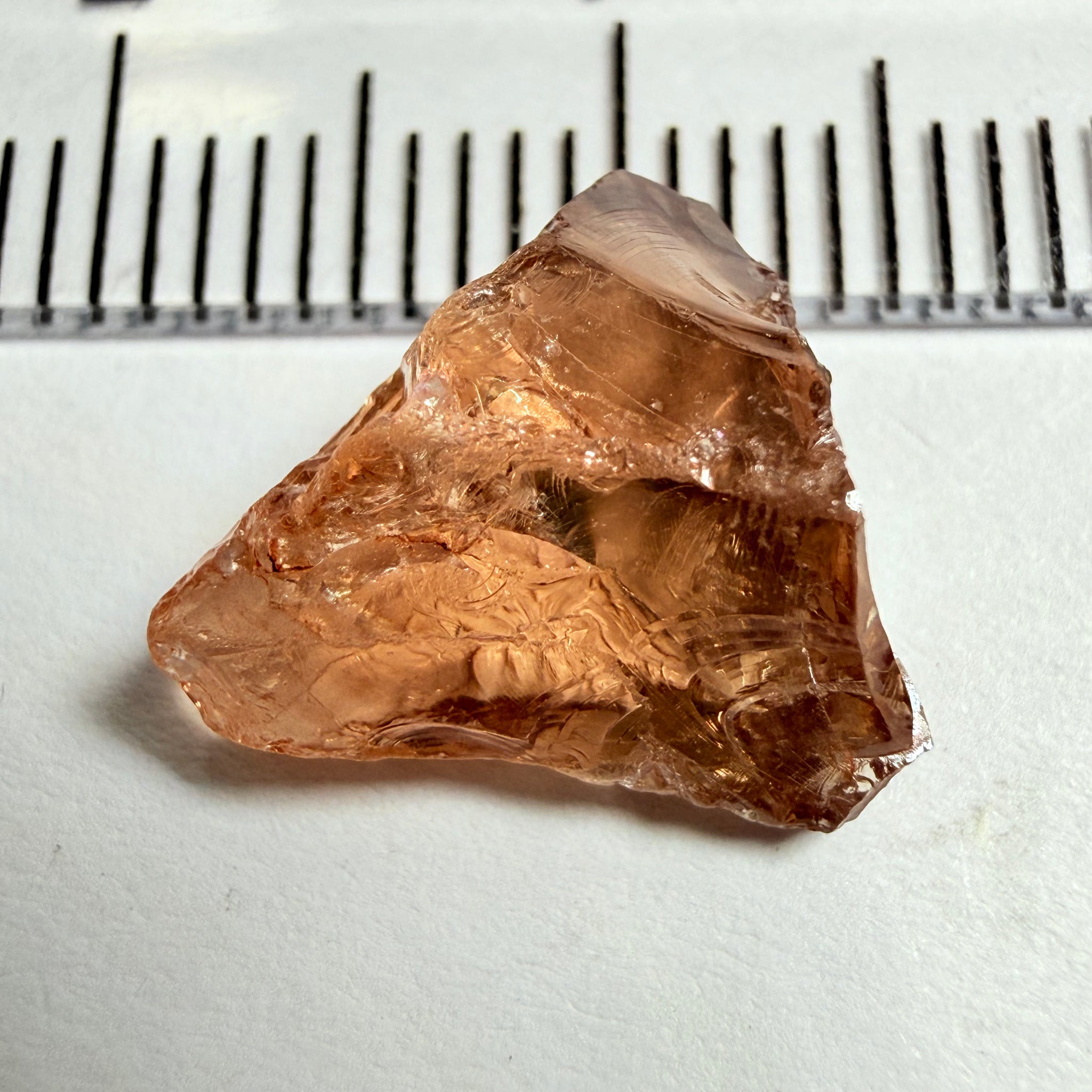 Malaya Garnet, 5.55ct, Umba Valley, Tanzania, Untreated Unheated, vvs, flattish, note shape