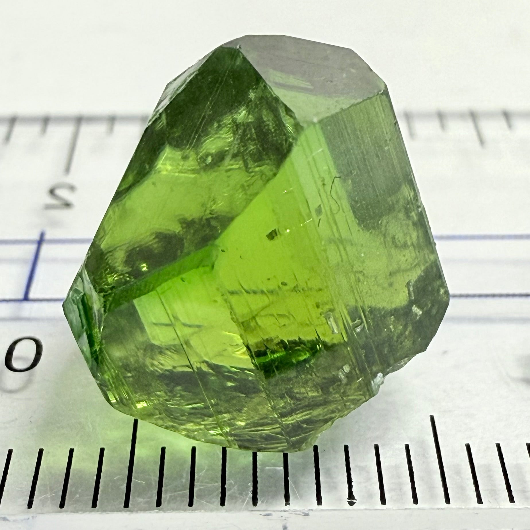 Tourmaline Crystal, 13.72ct, Laletema, Tanzania, Untreated Unheated, spotty if you want to facet