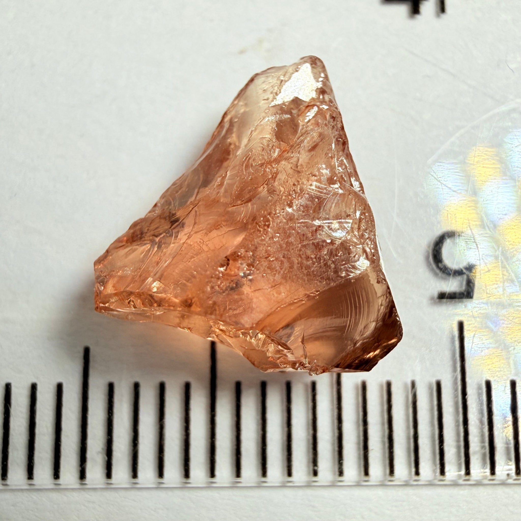 Malaya Garnet, 5.55ct, Umba Valley, Tanzania, Untreated Unheated, vvs, flattish, note shape
