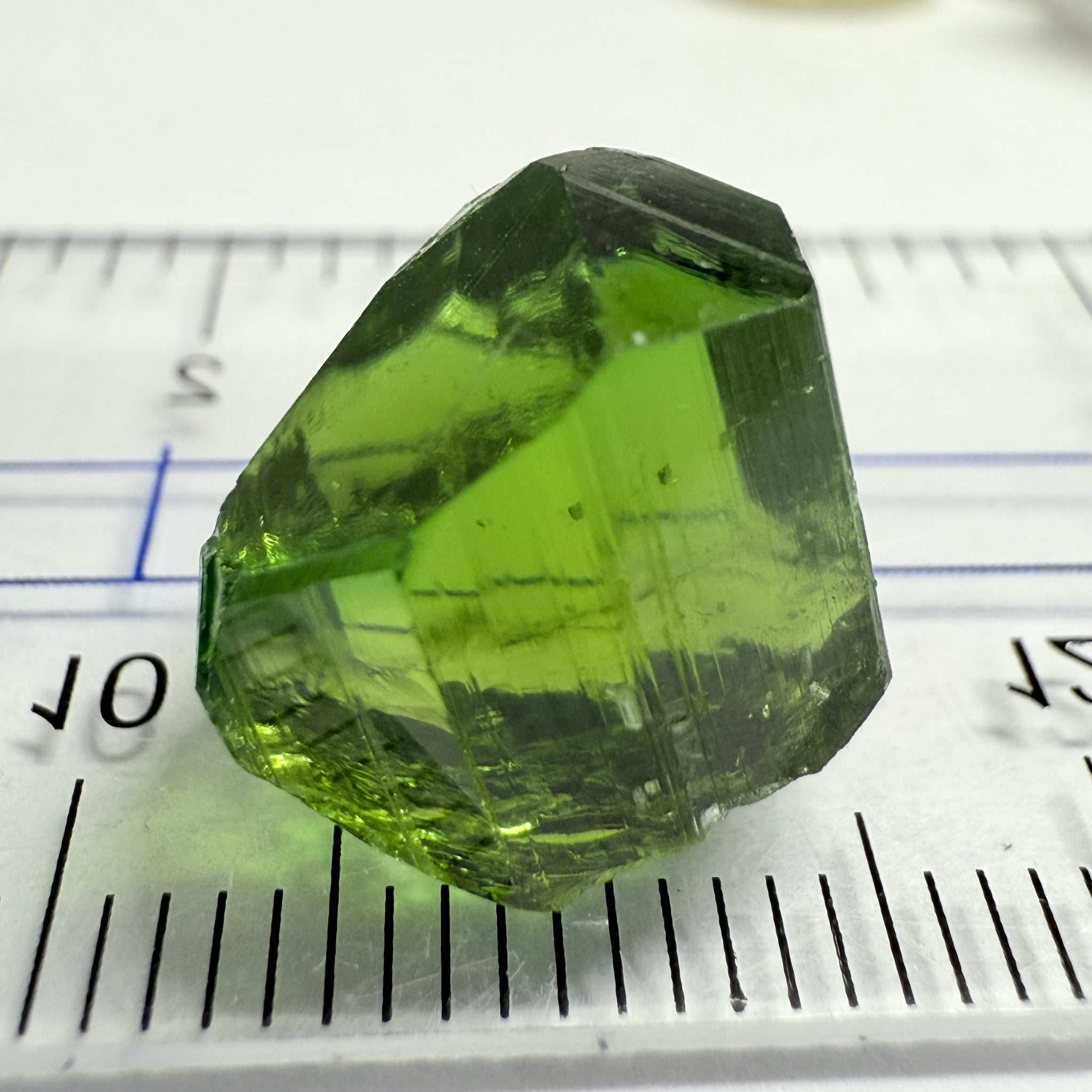 Tourmaline Crystal, 13.72ct, Laletema, Tanzania, Untreated Unheated, spotty if you want to facet