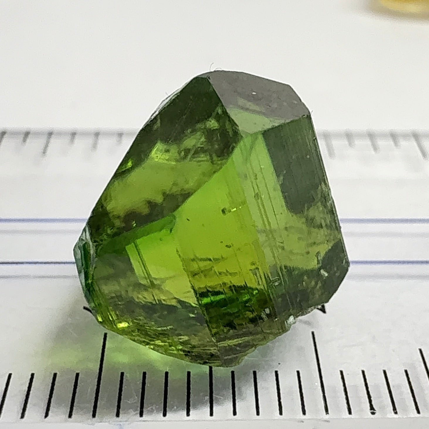 Tourmaline Crystal, 13.72ct, Laletema, Tanzania, Untreated Unheated, spotty if you want to facet