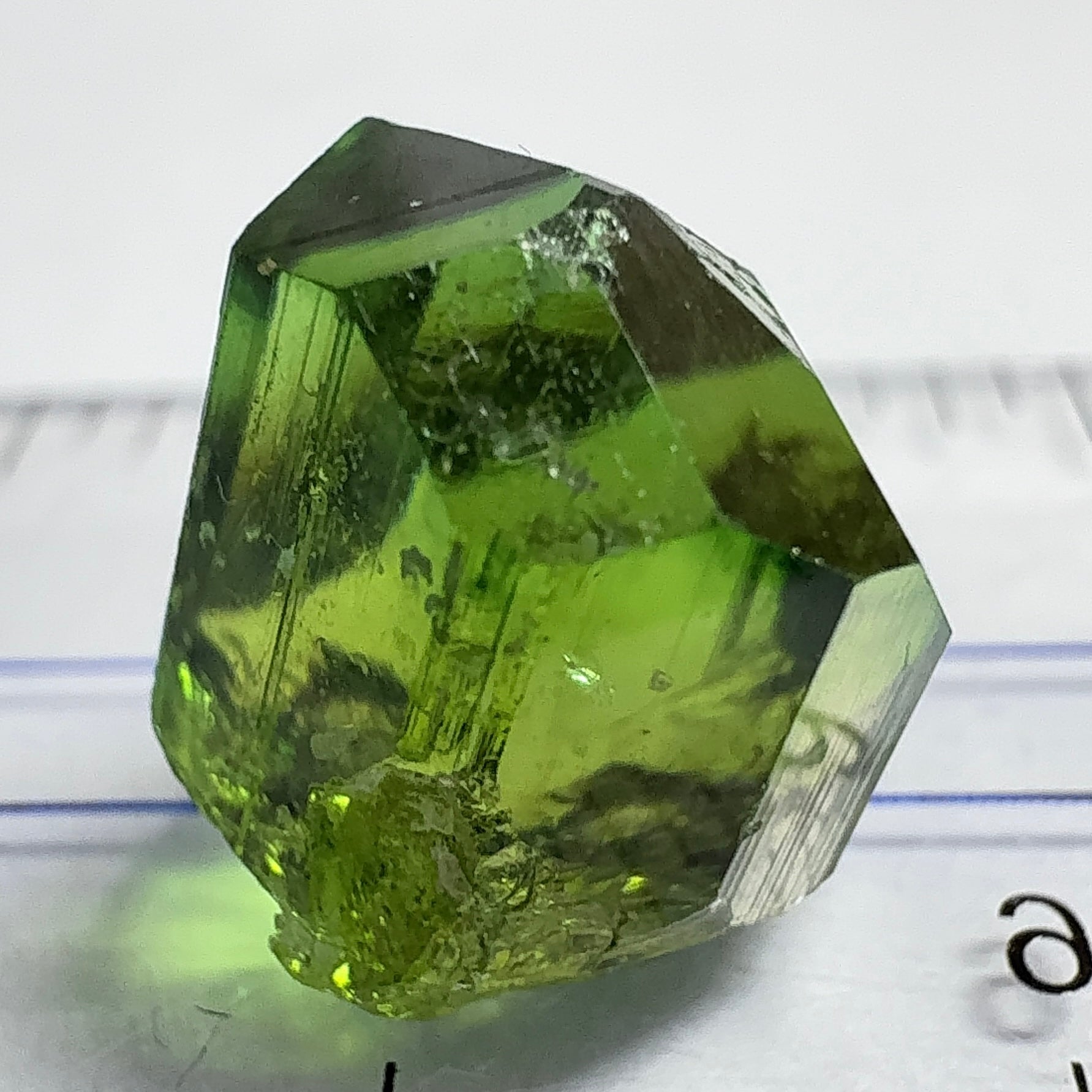 Tourmaline Crystal, 13.72ct, Laletema, Tanzania, Untreated Unheated, spotty if you want to facet