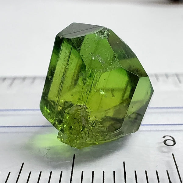 Tourmaline Crystal, 13.72ct, Laletema, Tanzania, Untreated Unheated, spotty if you want to facet