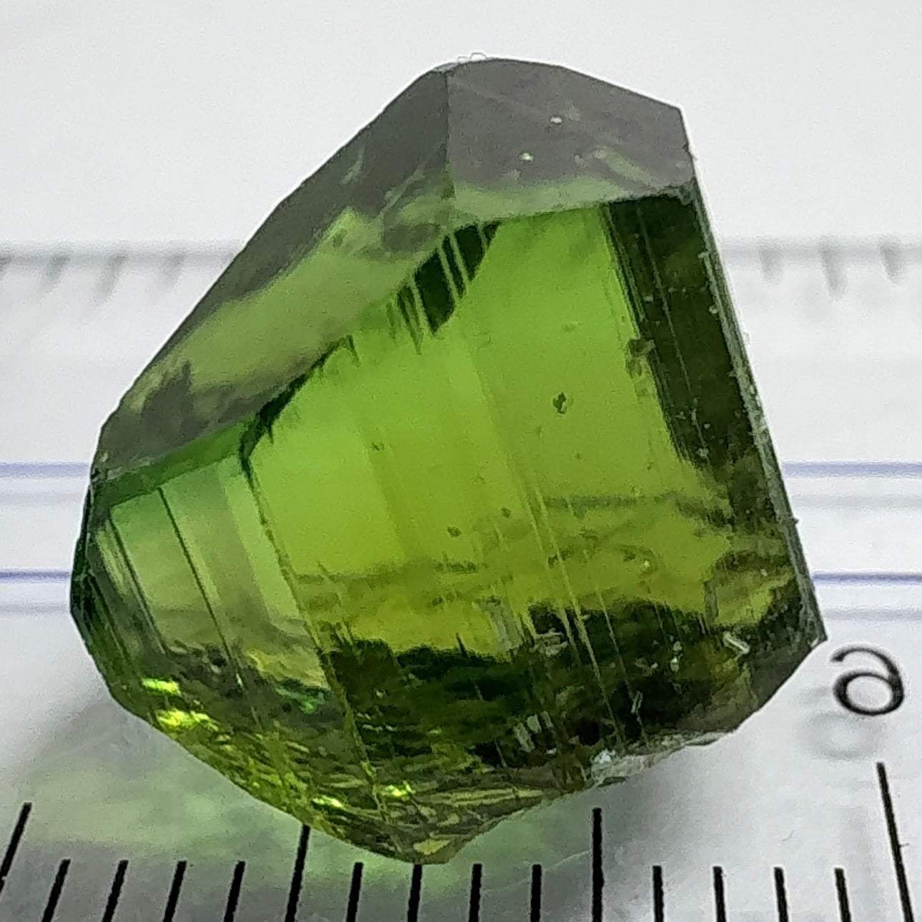 Tourmaline Crystal, 13.72ct, Laletema, Tanzania, Untreated Unheated, spotty if you want to facet