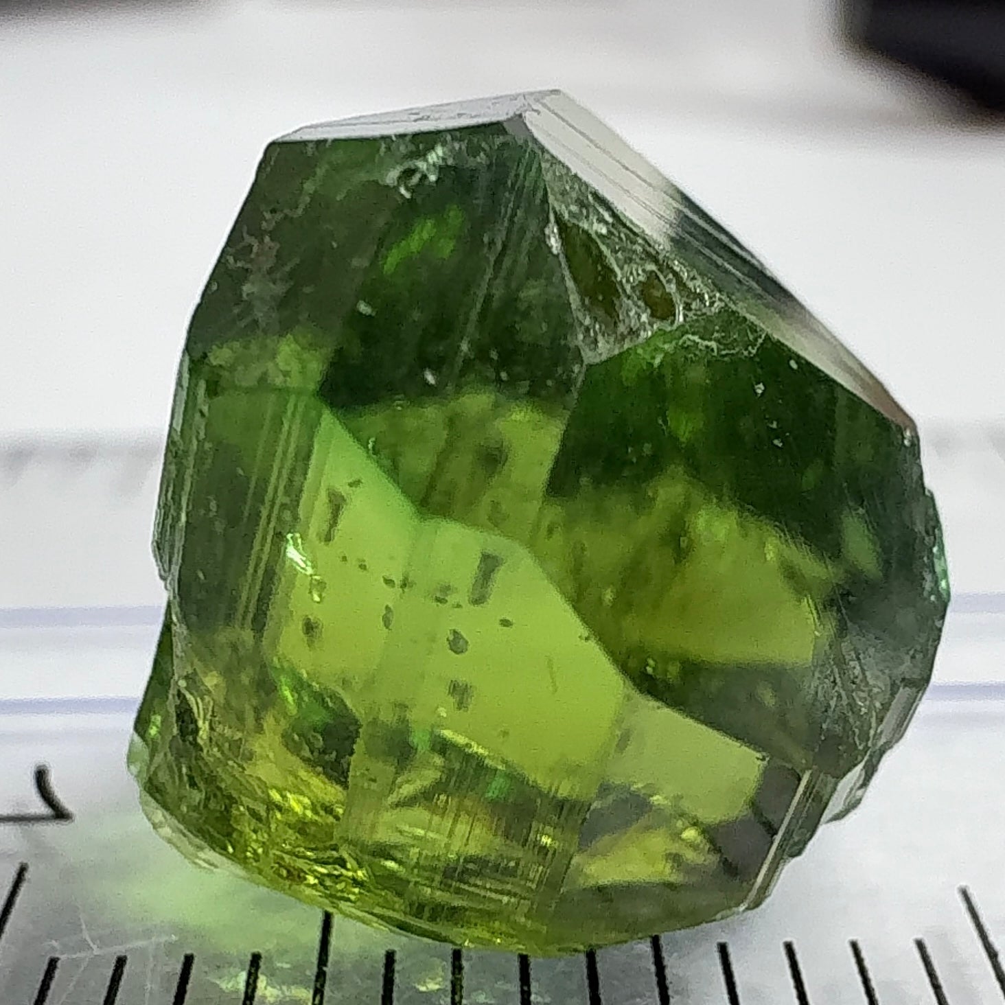 Tourmaline Crystal, 13.72ct, Laletema, Tanzania, Untreated Unheated, spotty if you want to facet