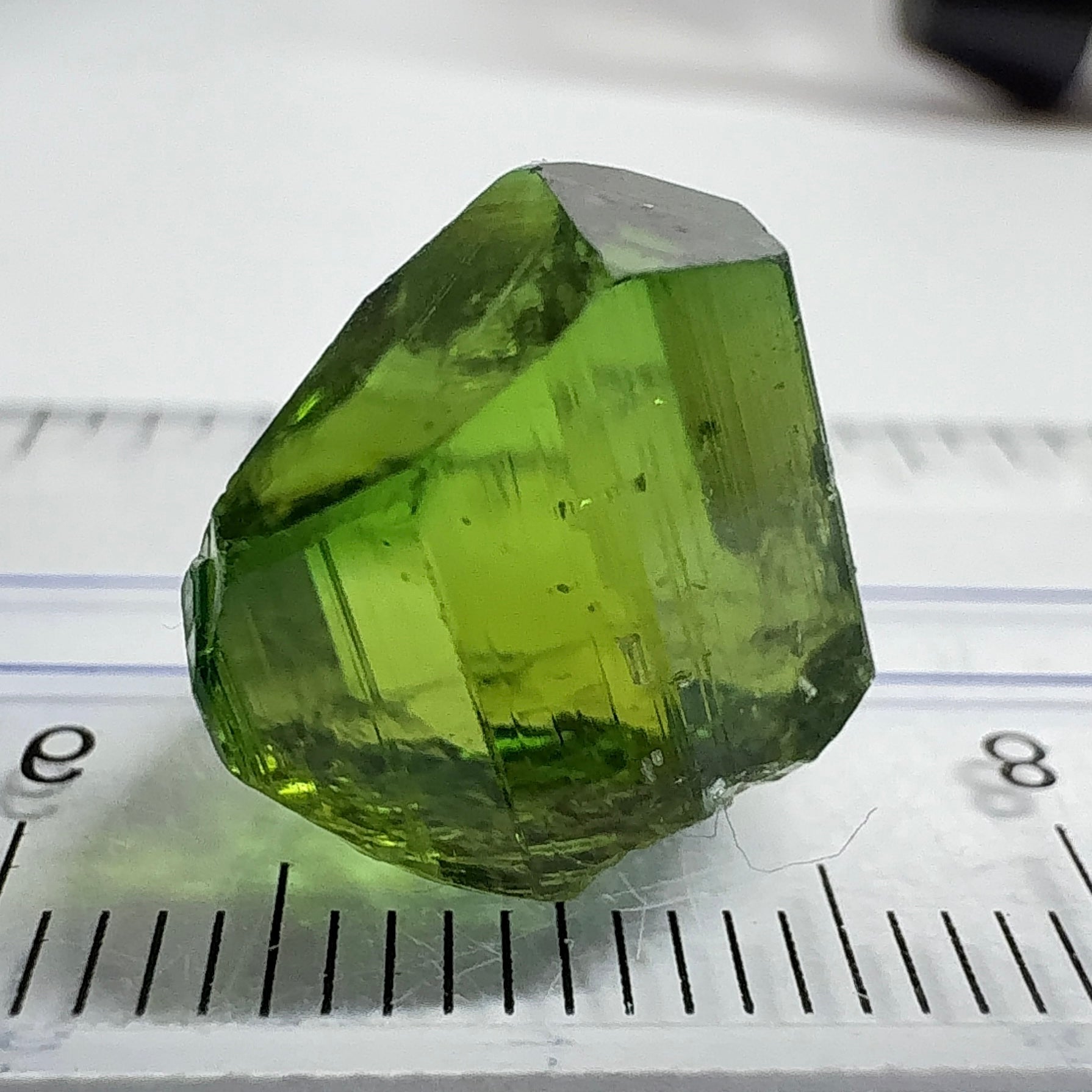 Tourmaline Crystal, 13.72ct, Laletema, Tanzania, Untreated Unheated, spotty if you want to facet
