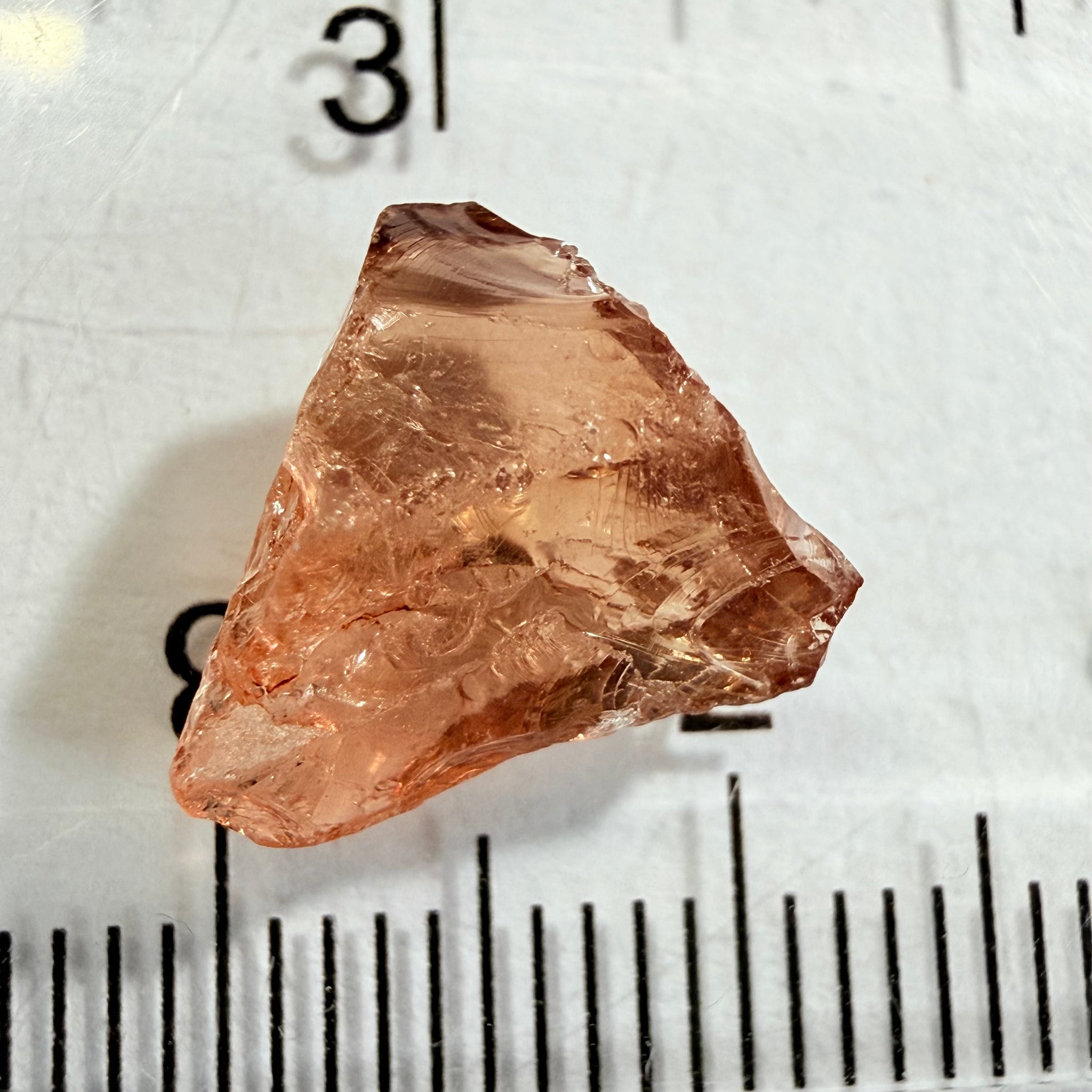 Malaya Garnet, 5.55ct, Umba Valley, Tanzania, Untreated Unheated, vvs, flattish, note shape