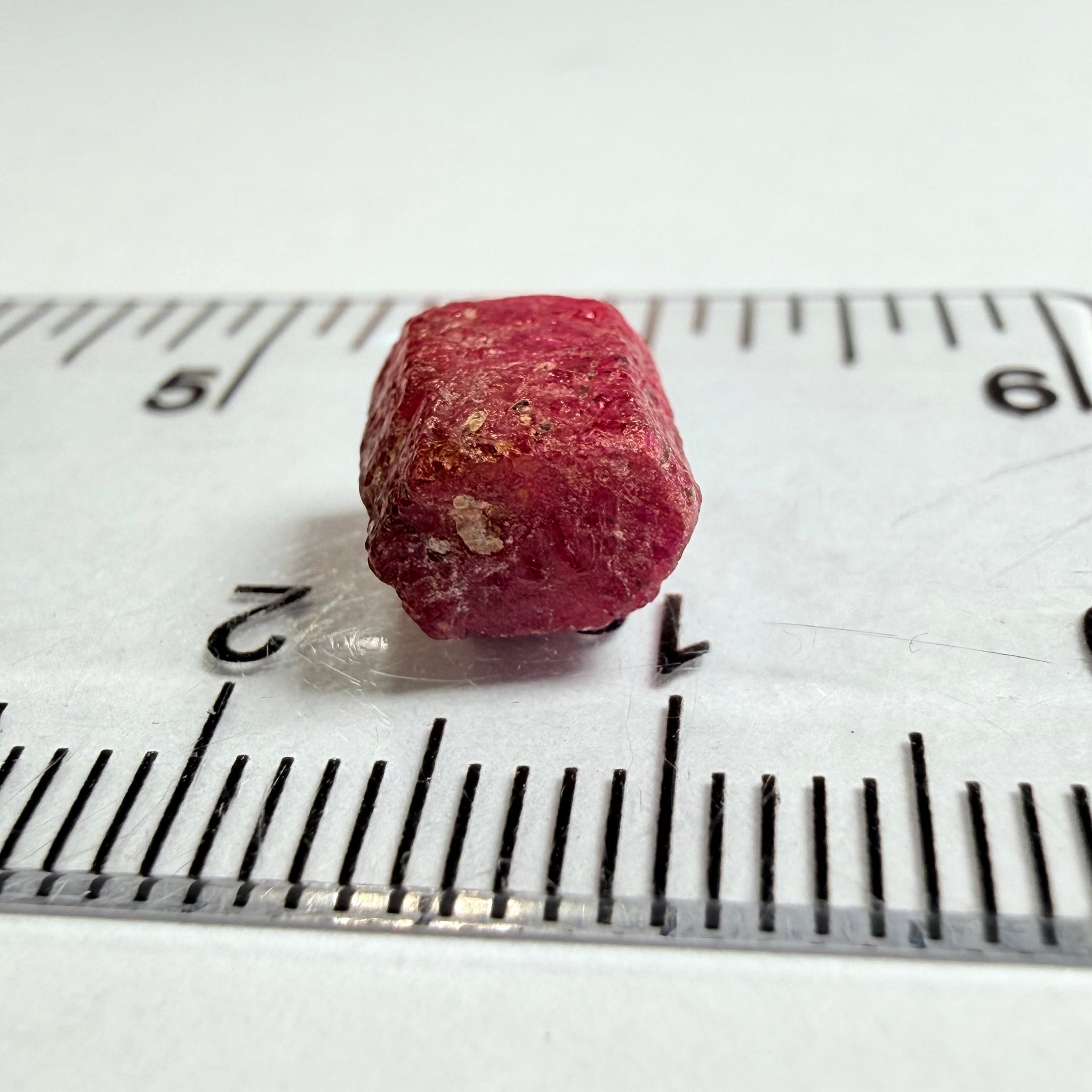 Ruby Crystal, tiny but well formed, 4.85ct, Tanzania, Untreated Unheated