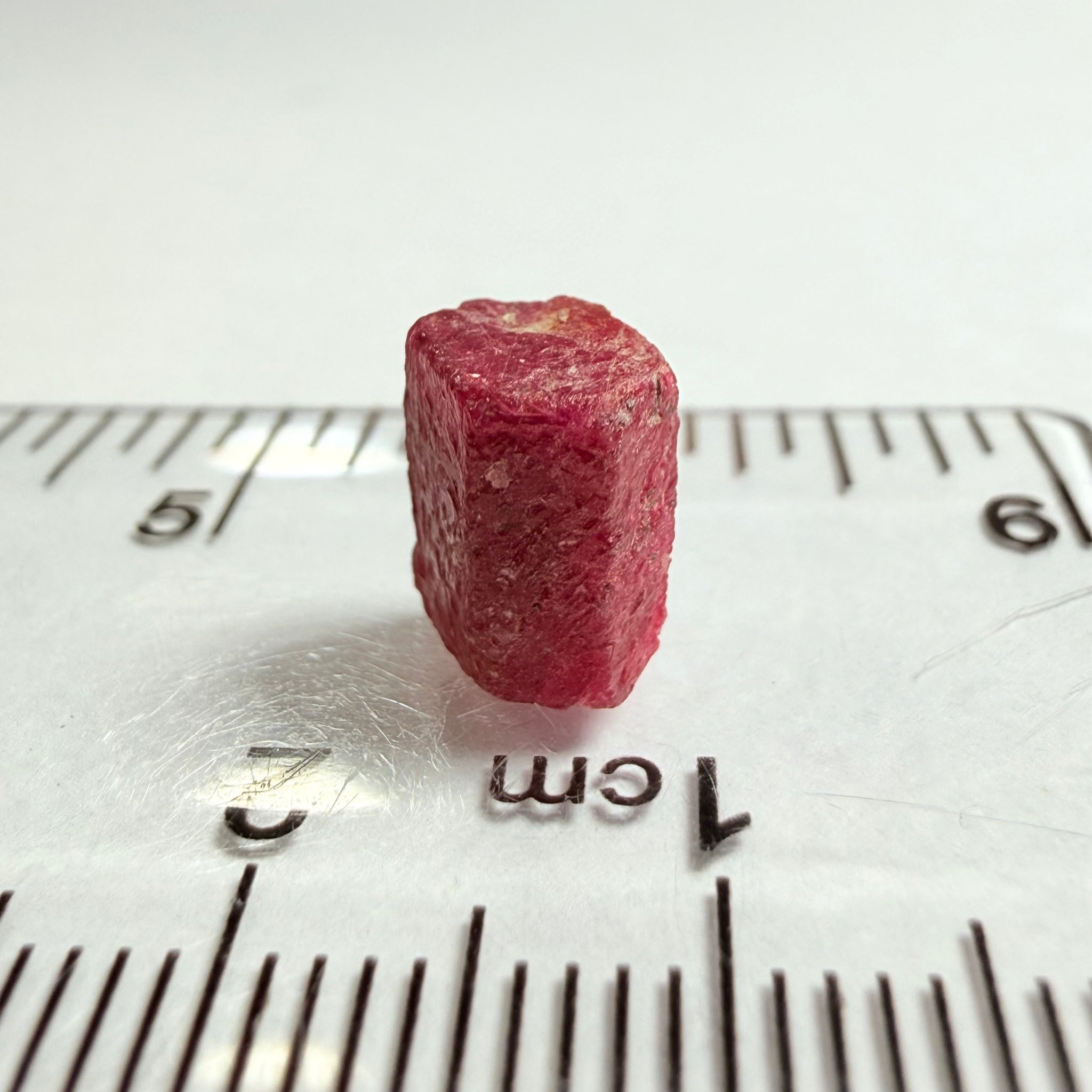 Ruby Crystal, tiny but well formed, 4.85ct, Tanzania, Untreated Unheated