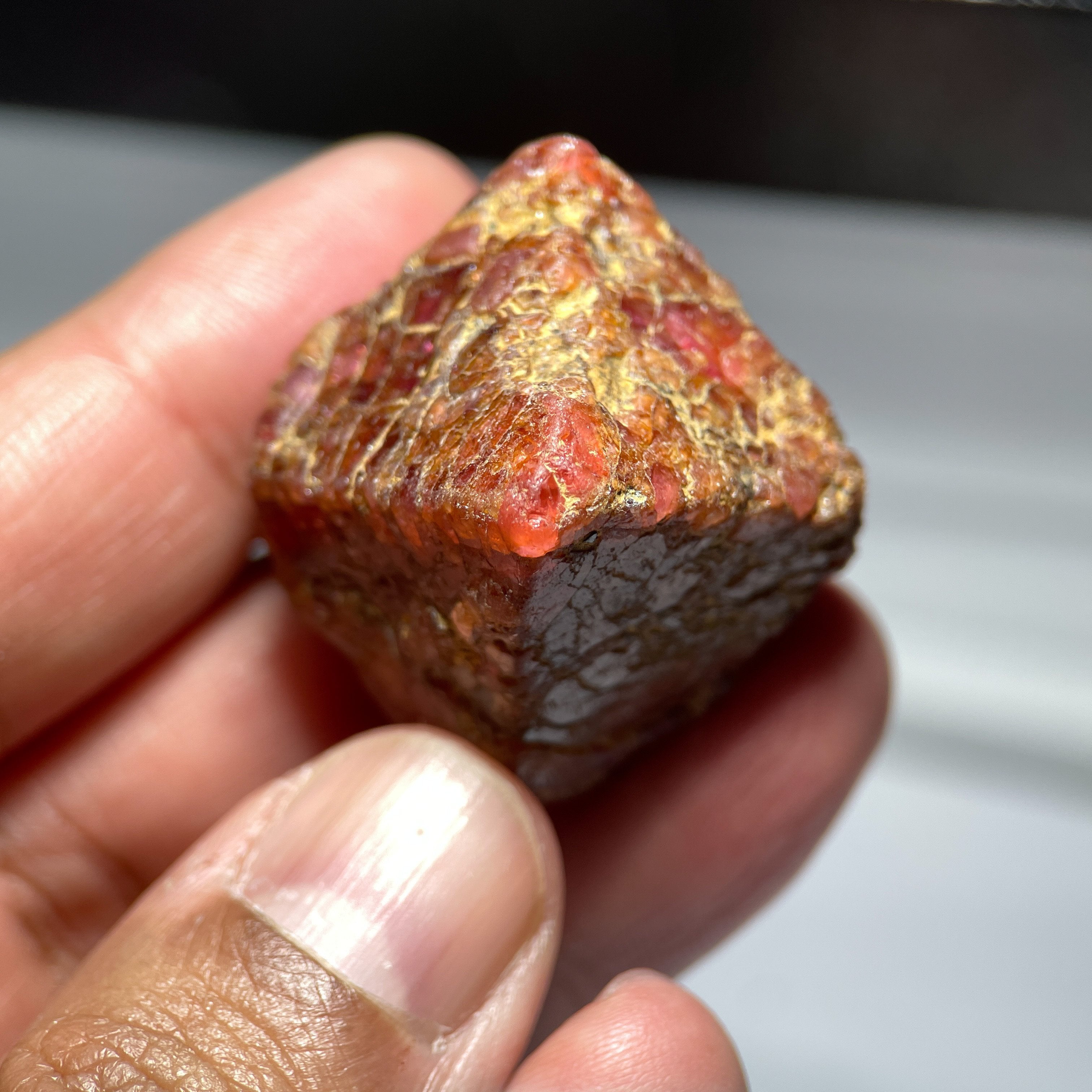 204.07Ct Ruby Crystal Tanzania Unheated Untreated 33 X 32 36.9Mm