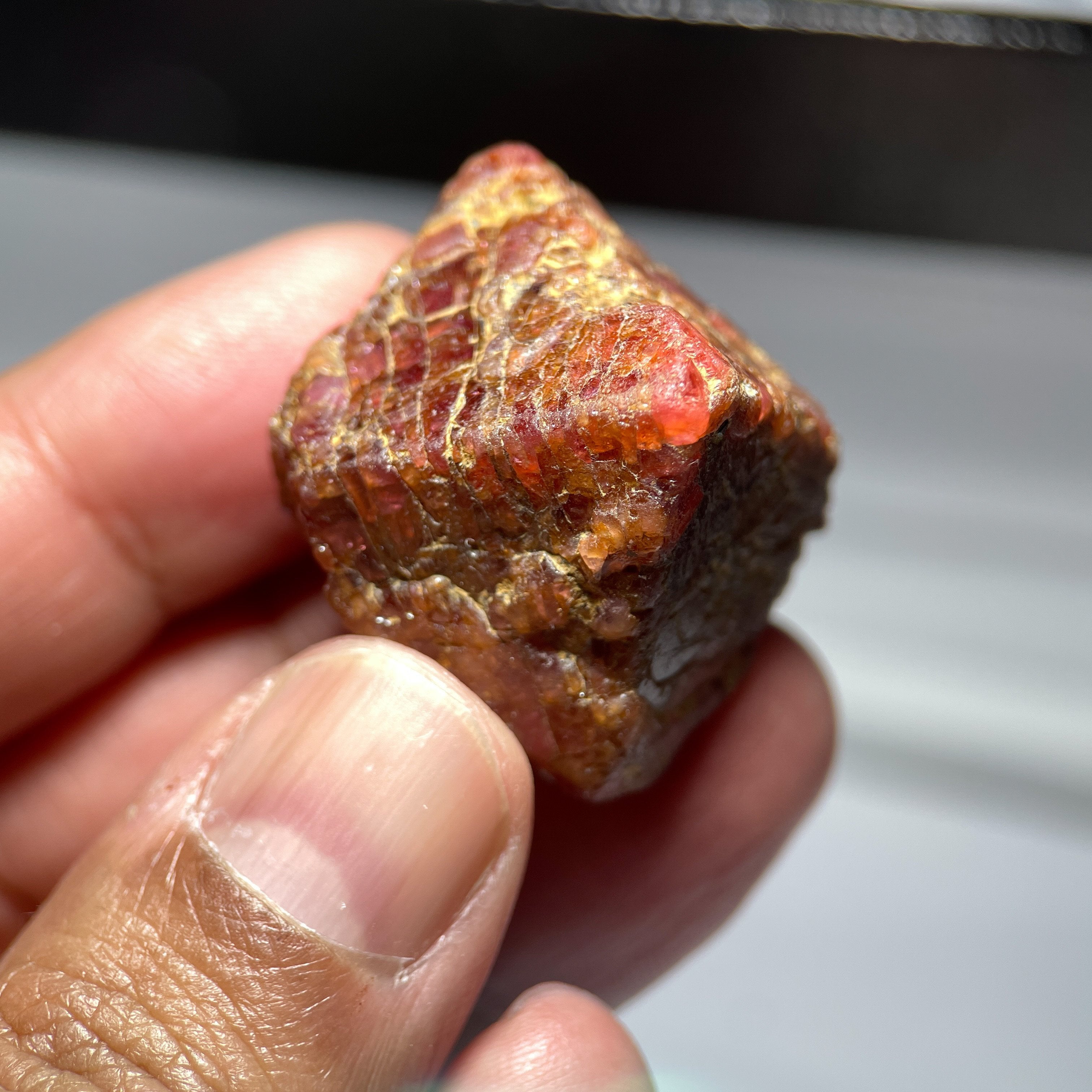 204.07Ct Ruby Crystal Tanzania Unheated Untreated 33 X 32 36.9Mm