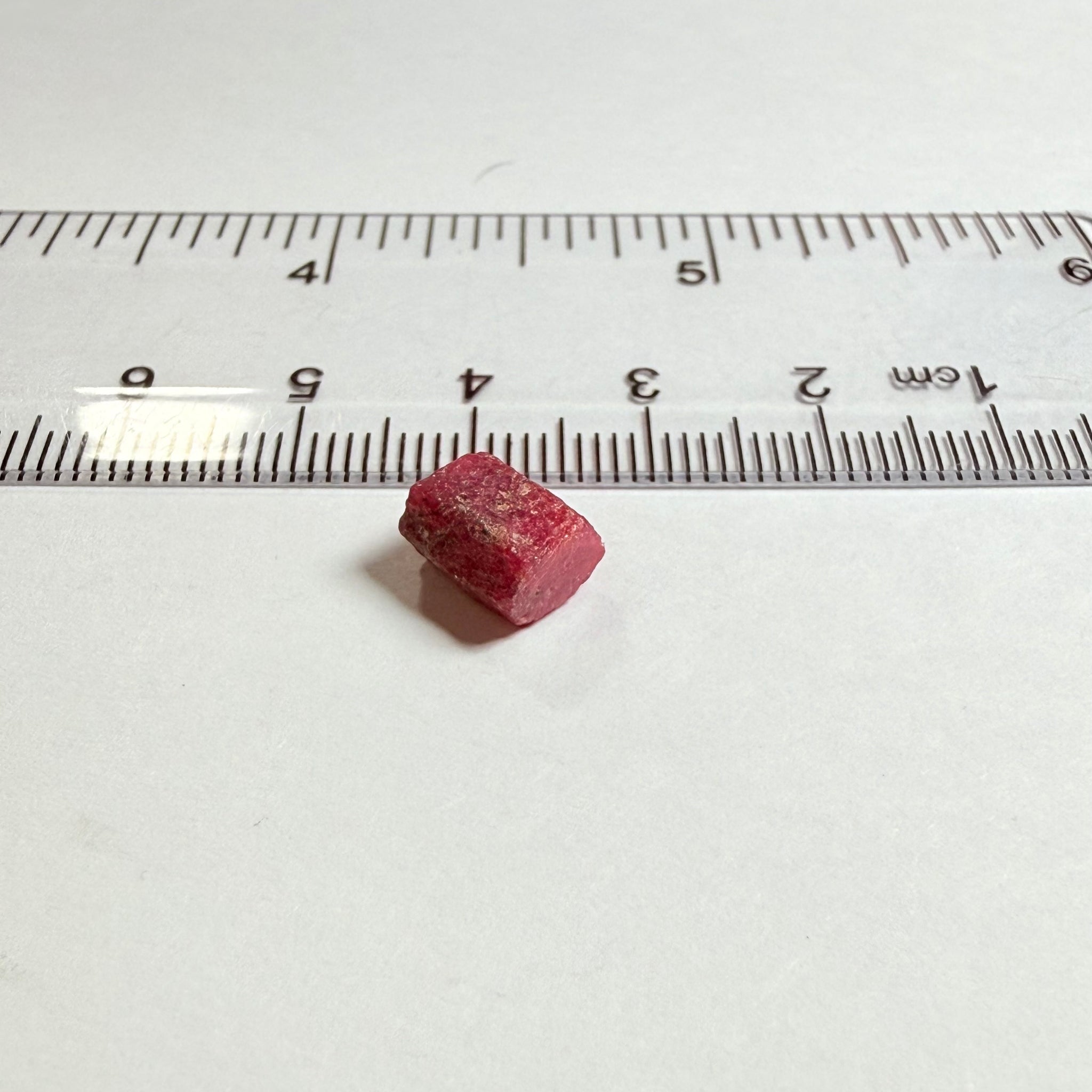 Ruby Crystal, tiny but well formed, 4.85ct, Tanzania, Untreated Unheated