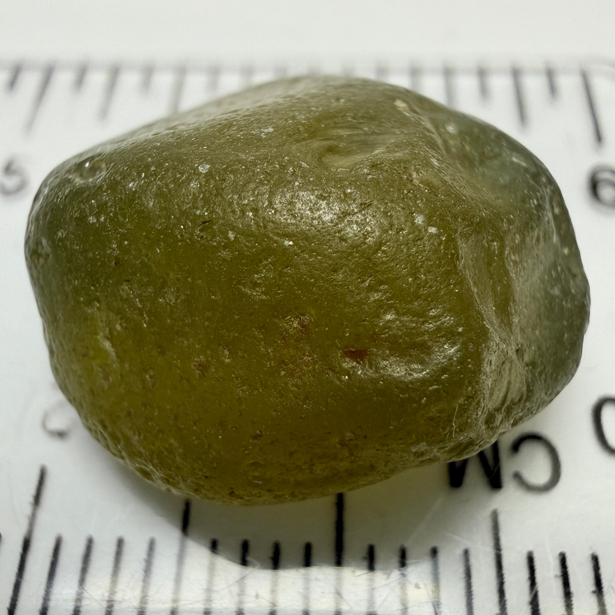 Olive-Green Zircon, 28.89ct, Tunduru, Tanzania, Untreated Unheated, no inclusions, just silk