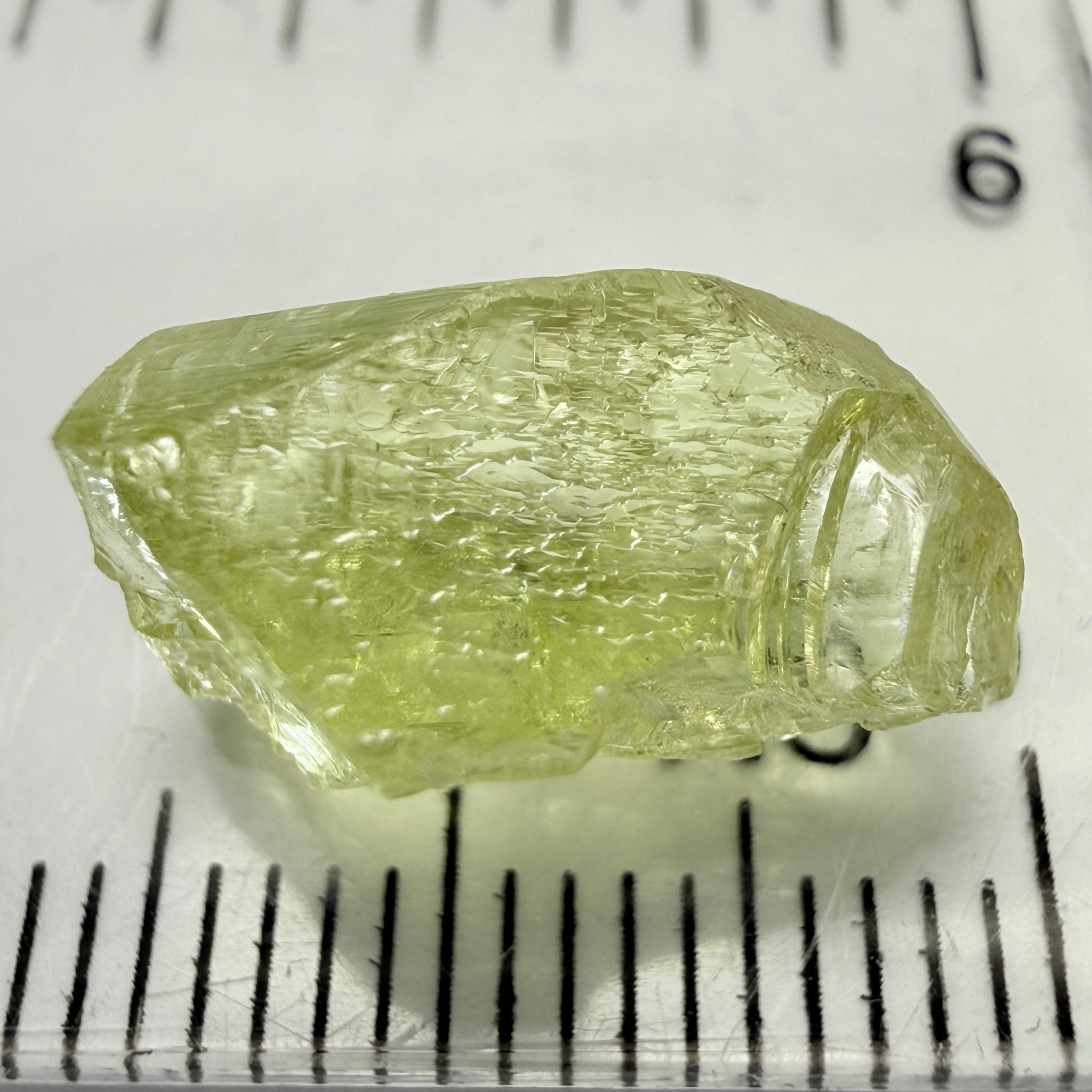 Yellow Tanzanite Crystal, 7.34ct, Tanzania, Unheated Unheated, you can facet it with inclusions, see the video