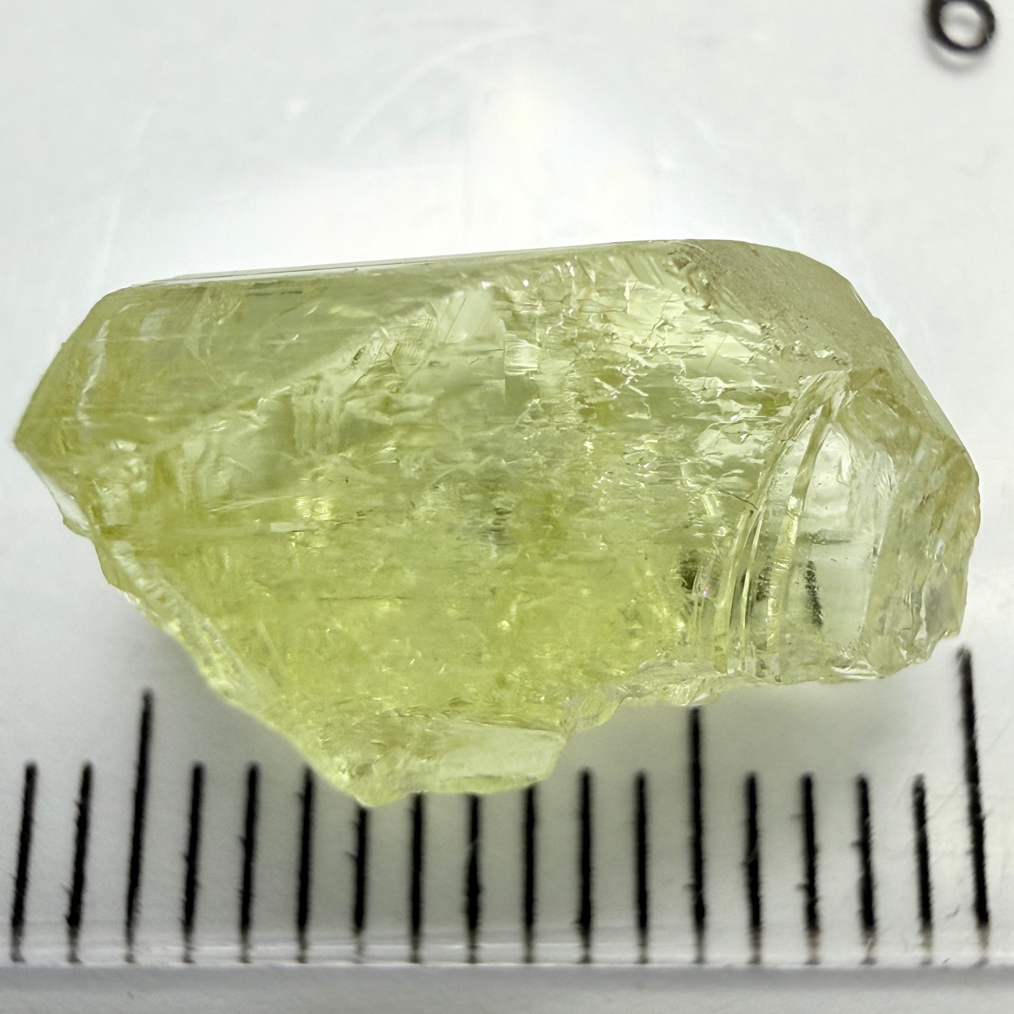 Yellow Tanzanite Crystal, 7.34ct, Tanzania, Unheated Unheated, you can facet it with inclusions, see the video