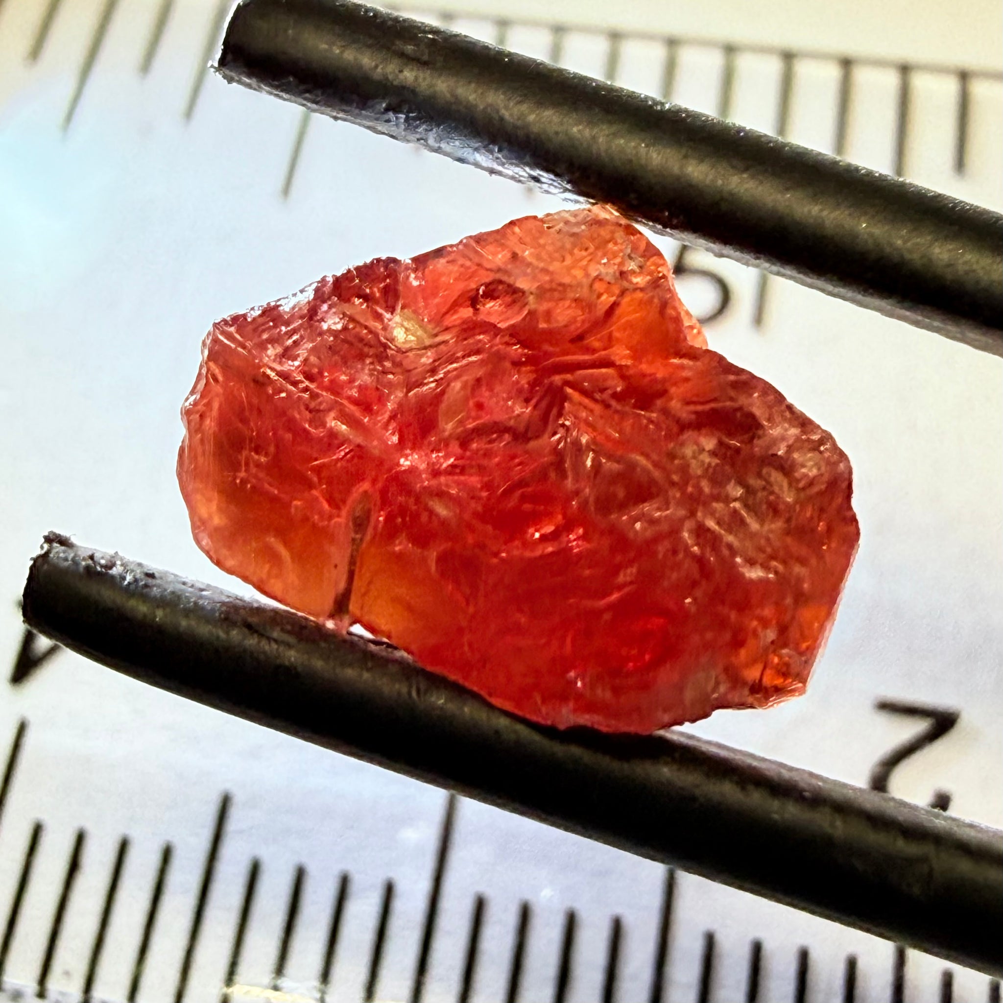 Umba Sapphire, 6.96ct, Umba, Tanzania, Untreated Unheated, surface gunk that will need to be removed on preform, inside its cloudy with no inclusions once the stuff on the skin is removed, see pics and backlit