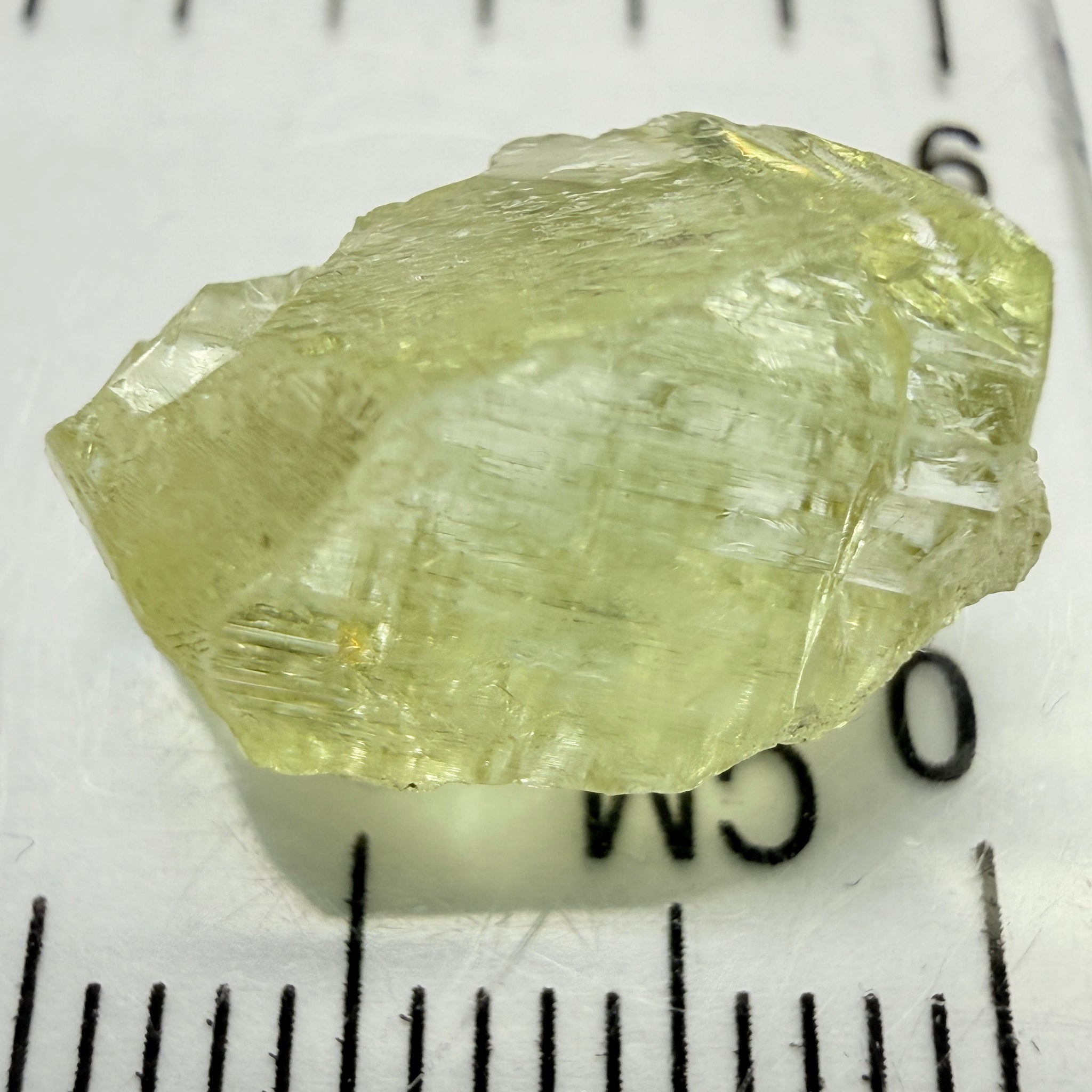 Yellow Tanzanite Crystal, 7.34ct, Tanzania, Unheated Unheated, you can facet it with inclusions, see the video