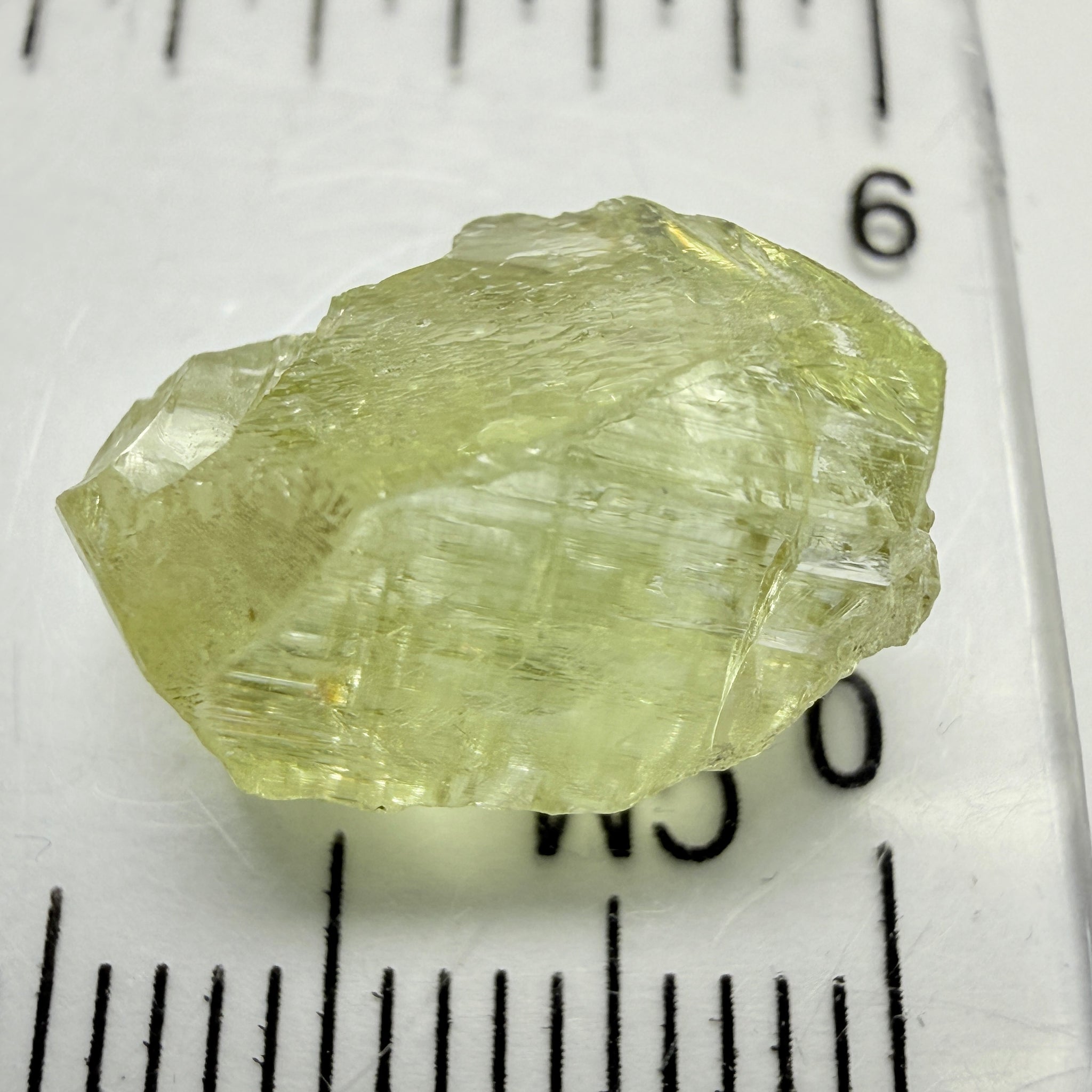 Yellow Tanzanite Crystal, 7.34ct, Tanzania, Unheated Unheated, you can facet it with inclusions, see the video