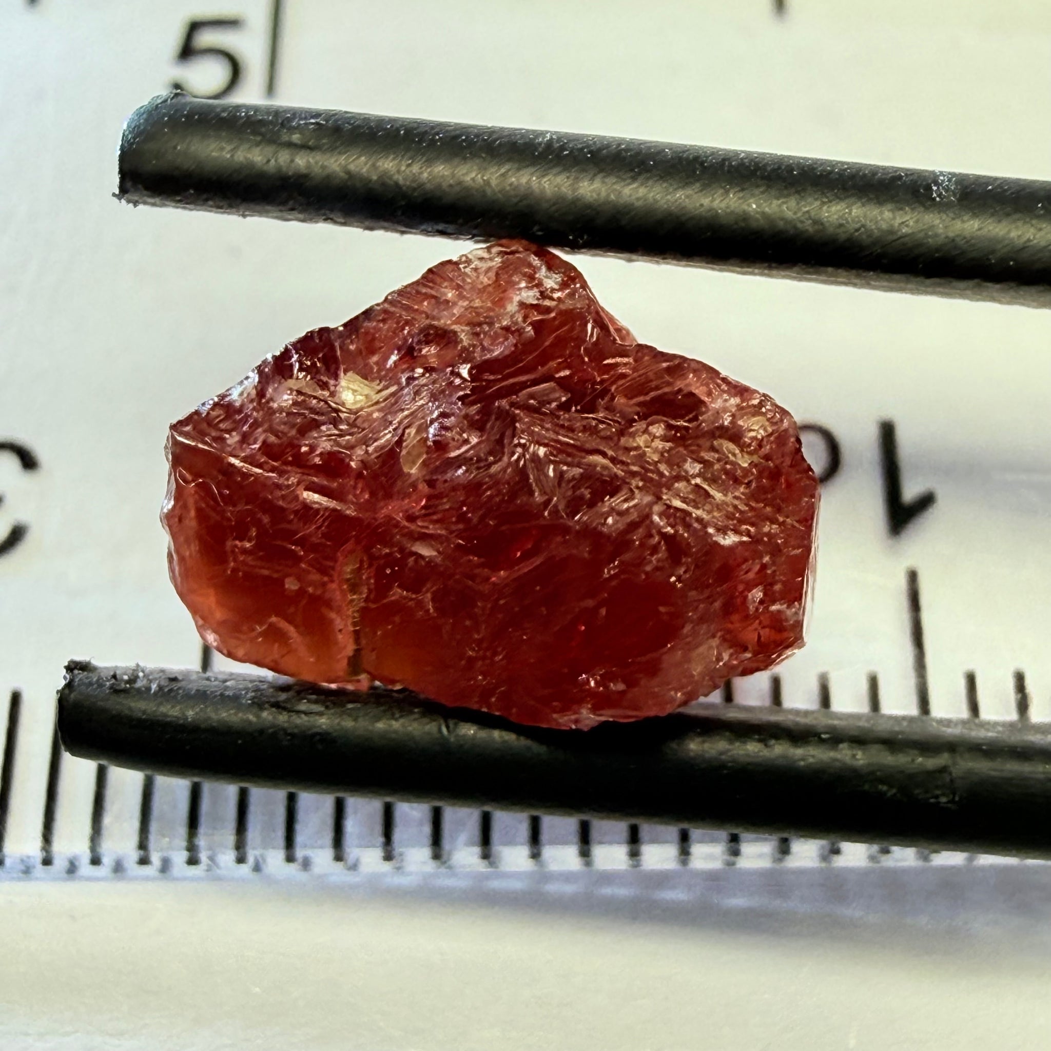 Umba Sapphire, 6.96ct, Umba, Tanzania, Untreated Unheated, surface gunk that will need to be removed on preform, inside its cloudy with no inclusions once the stuff on the skin is removed, see pics and backlit
