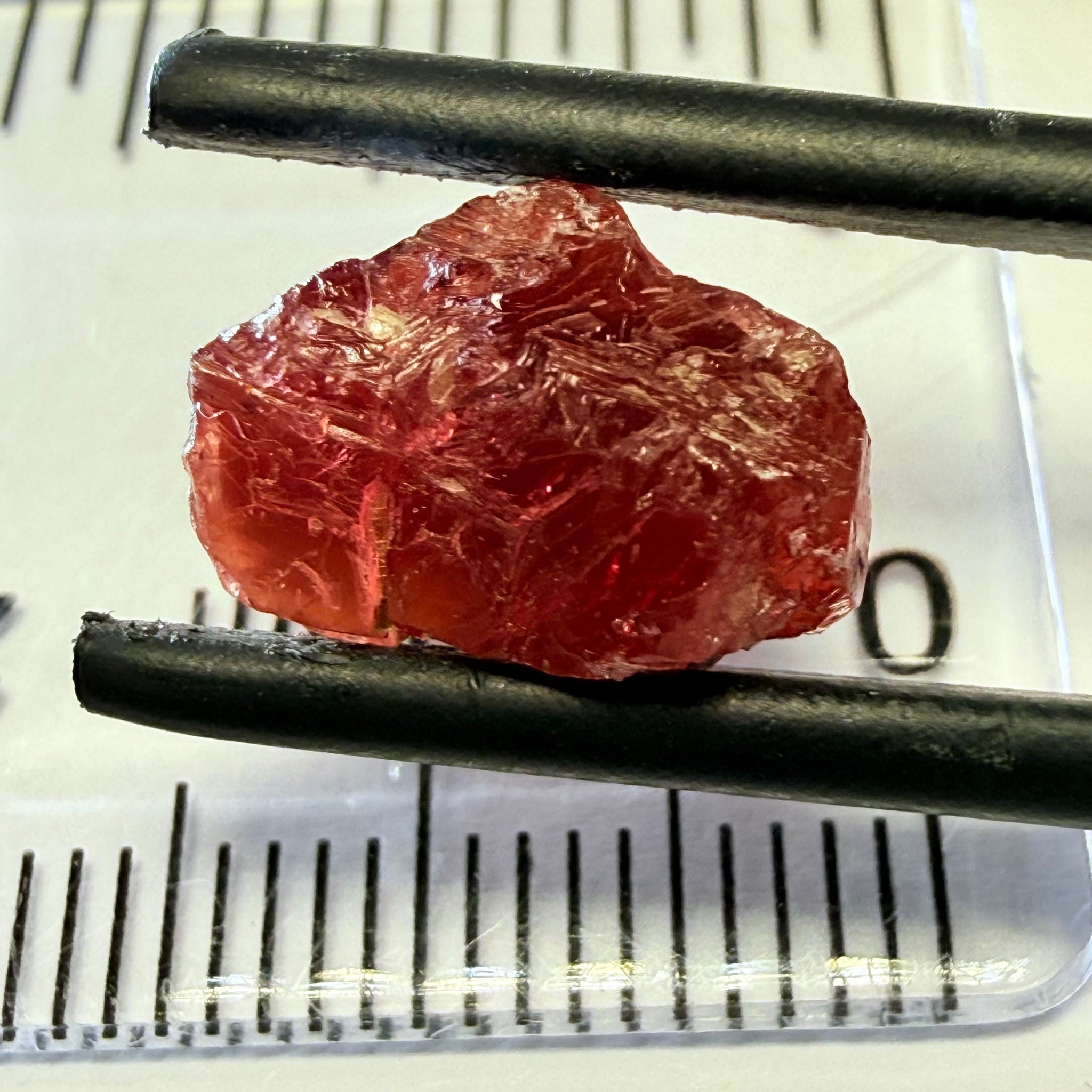 Umba Sapphire, 6.96ct, Umba, Tanzania, Untreated Unheated, surface gunk that will need to be removed on preform, inside its cloudy with no inclusions once the stuff on the skin is removed, see pics and backlit