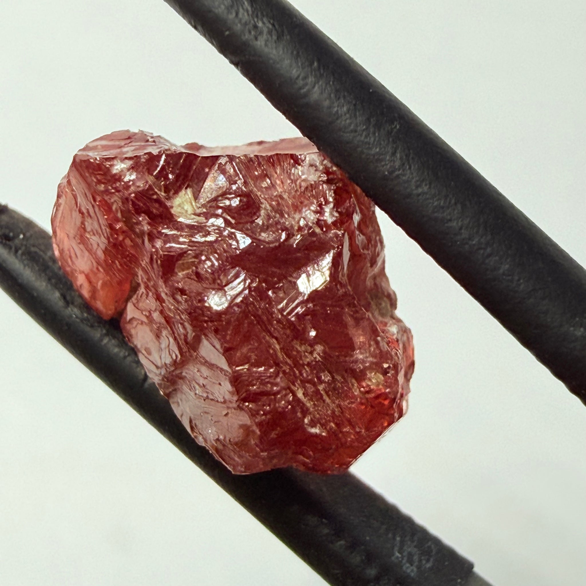 Umba Sapphire, 6.96ct, Umba, Tanzania, Untreated Unheated, surface gunk that will need to be removed on preform, inside its cloudy with no inclusions once the stuff on the skin is removed, see pics and backlit
