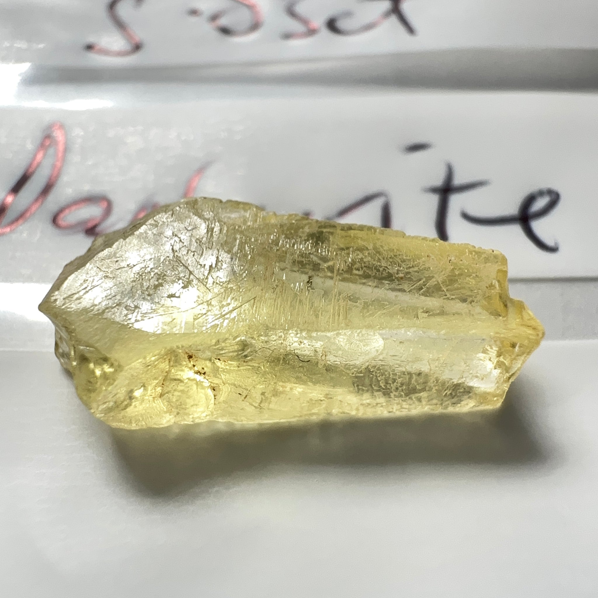 Danburite, 5.03ct, Tanzania, Untreated Unheated, needled with slight inclusions