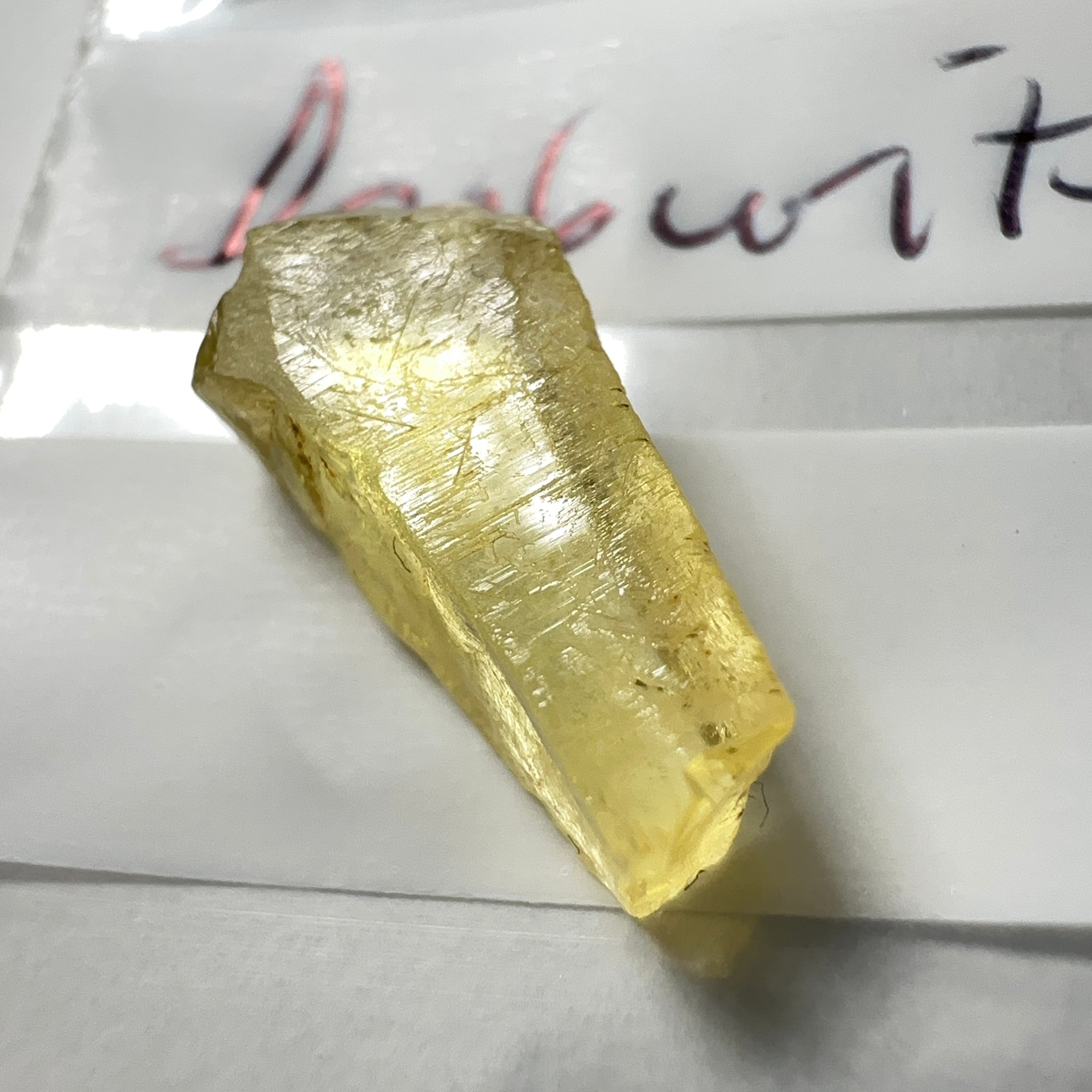 Danburite, 5.03ct, Tanzania, Untreated Unheated, needled with slight inclusions