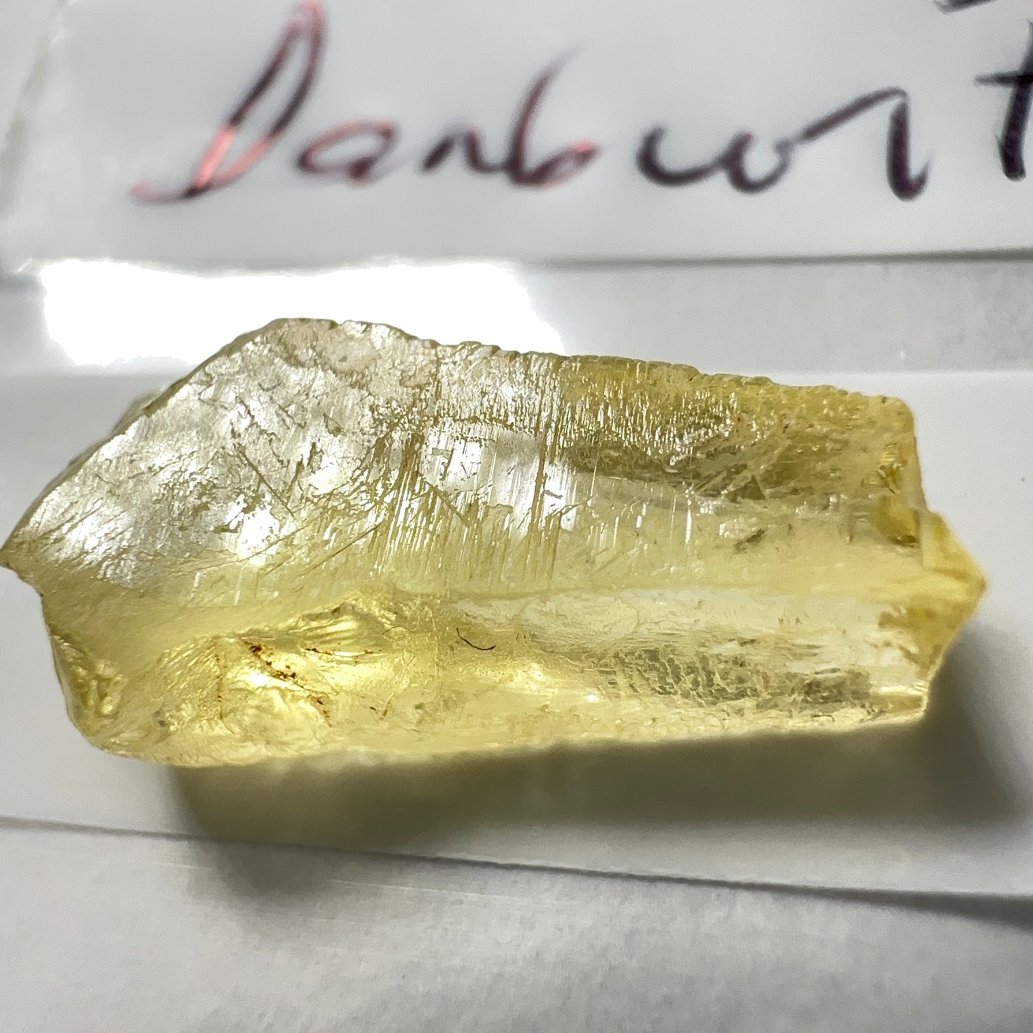 Danburite, 5.03ct, Tanzania, Untreated Unheated, needled with slight inclusions