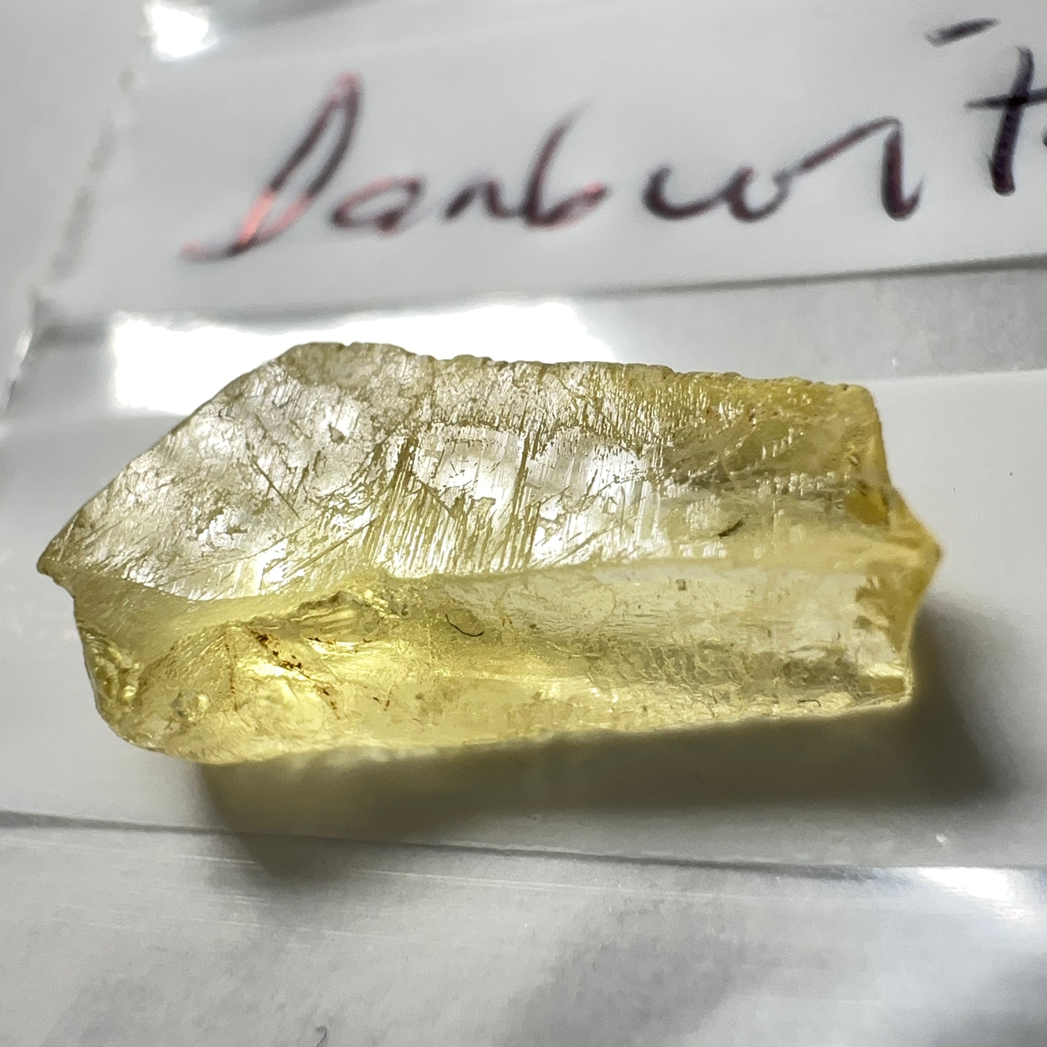 Danburite, 5.03ct, Tanzania, Untreated Unheated, needled with slight inclusions