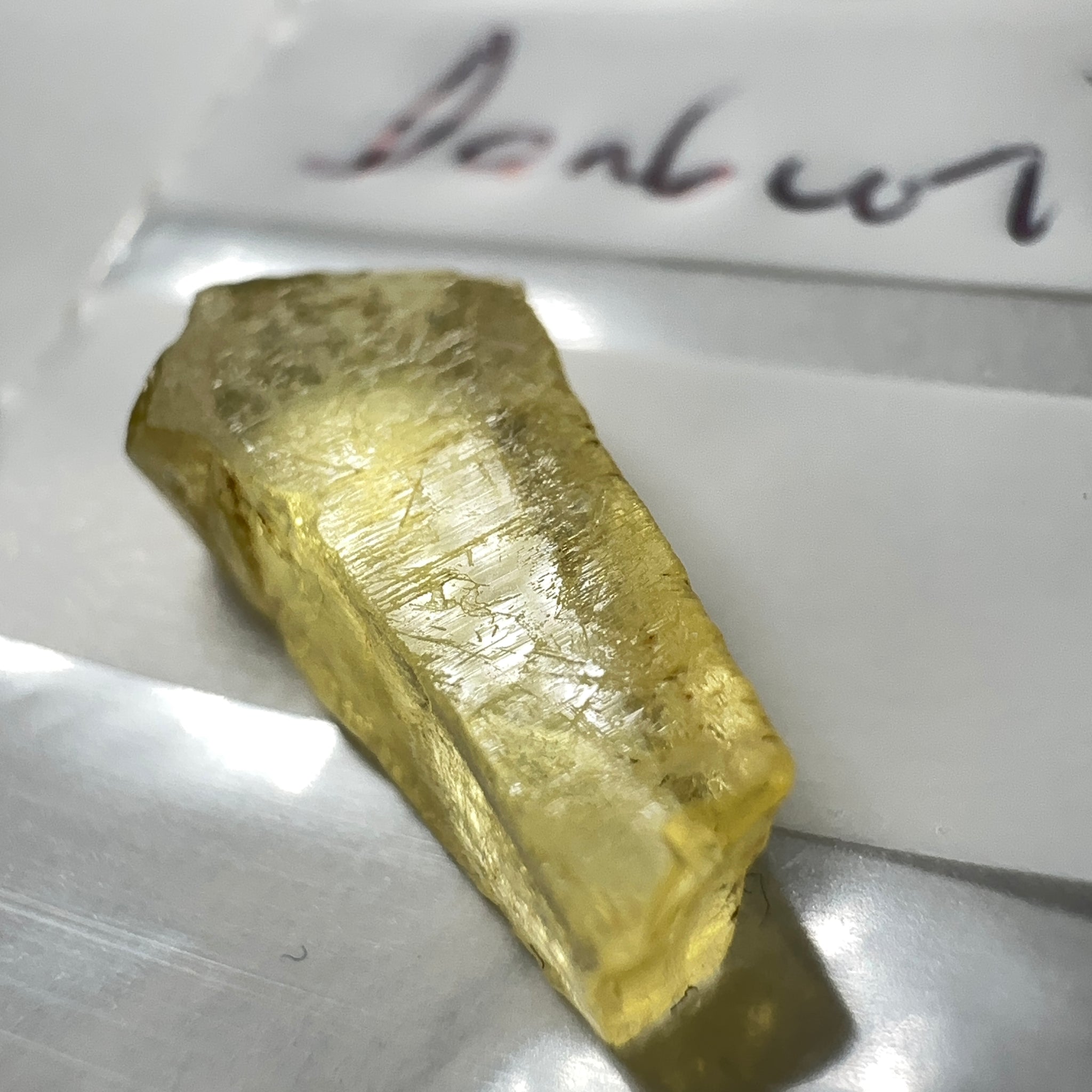 Danburite, 5.03ct, Tanzania, Untreated Unheated, needled with slight inclusions