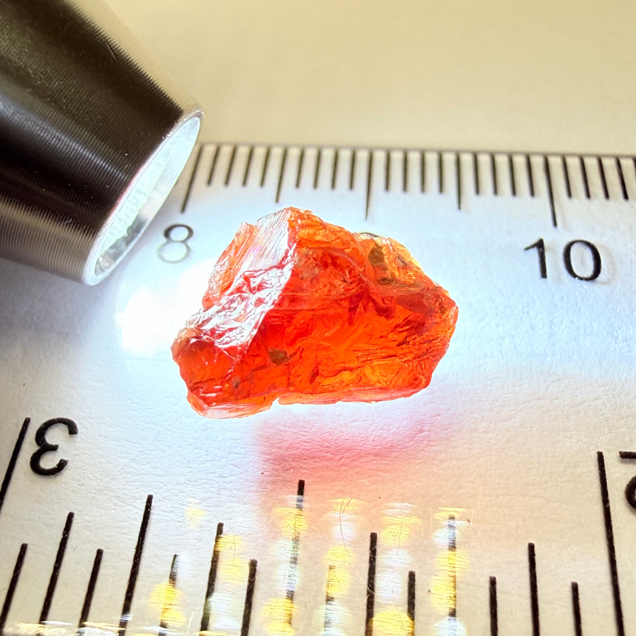 Umba Sapphire, 6.96ct, Umba, Tanzania, Untreated Unheated, surface gunk that will need to be removed on preform, inside its cloudy with no inclusions once the stuff on the skin is removed, see pics and backlit